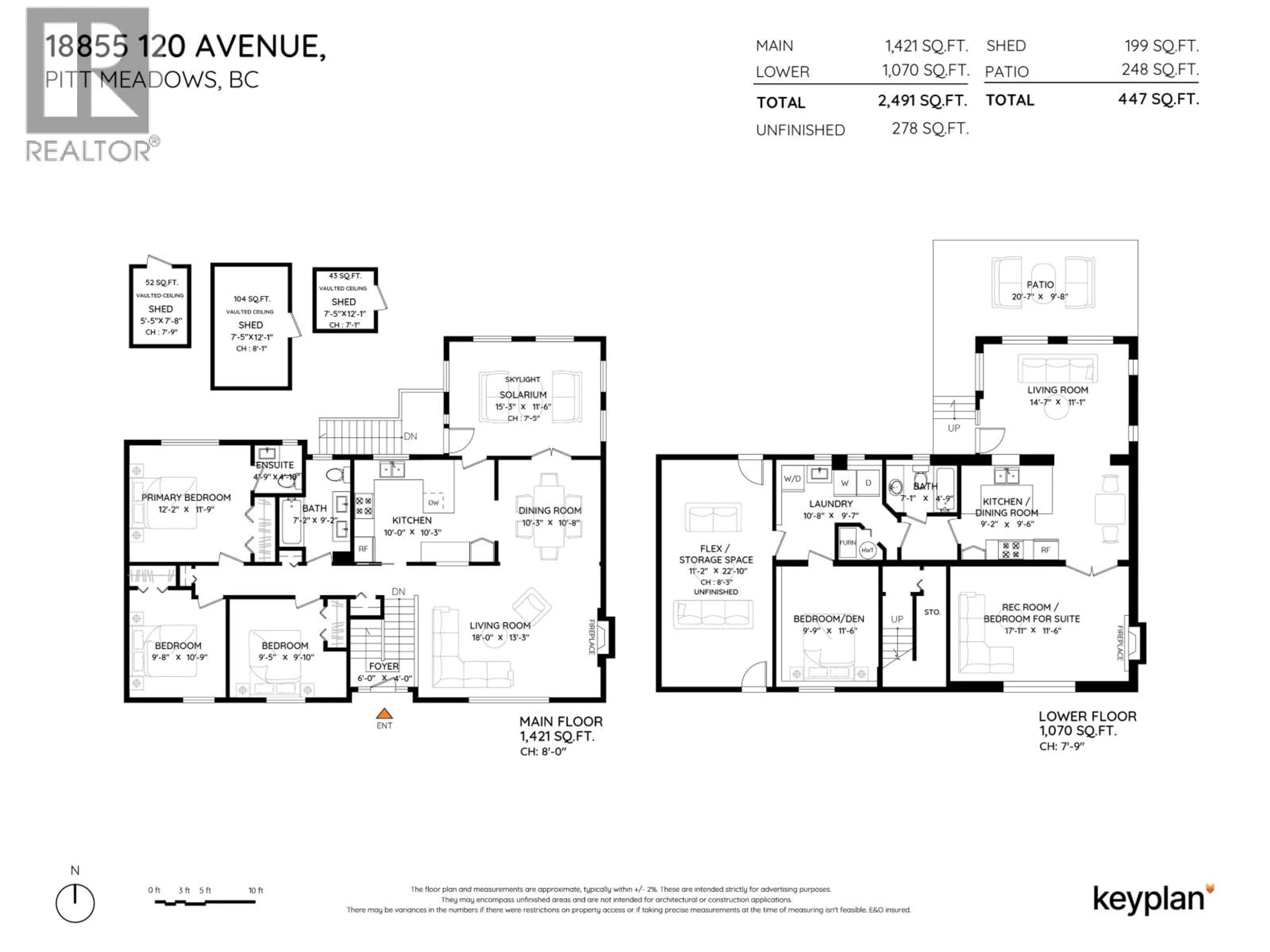Floor plan for 18855 120 AVENUE, Pitt Meadows British Columbia V3Y1W5