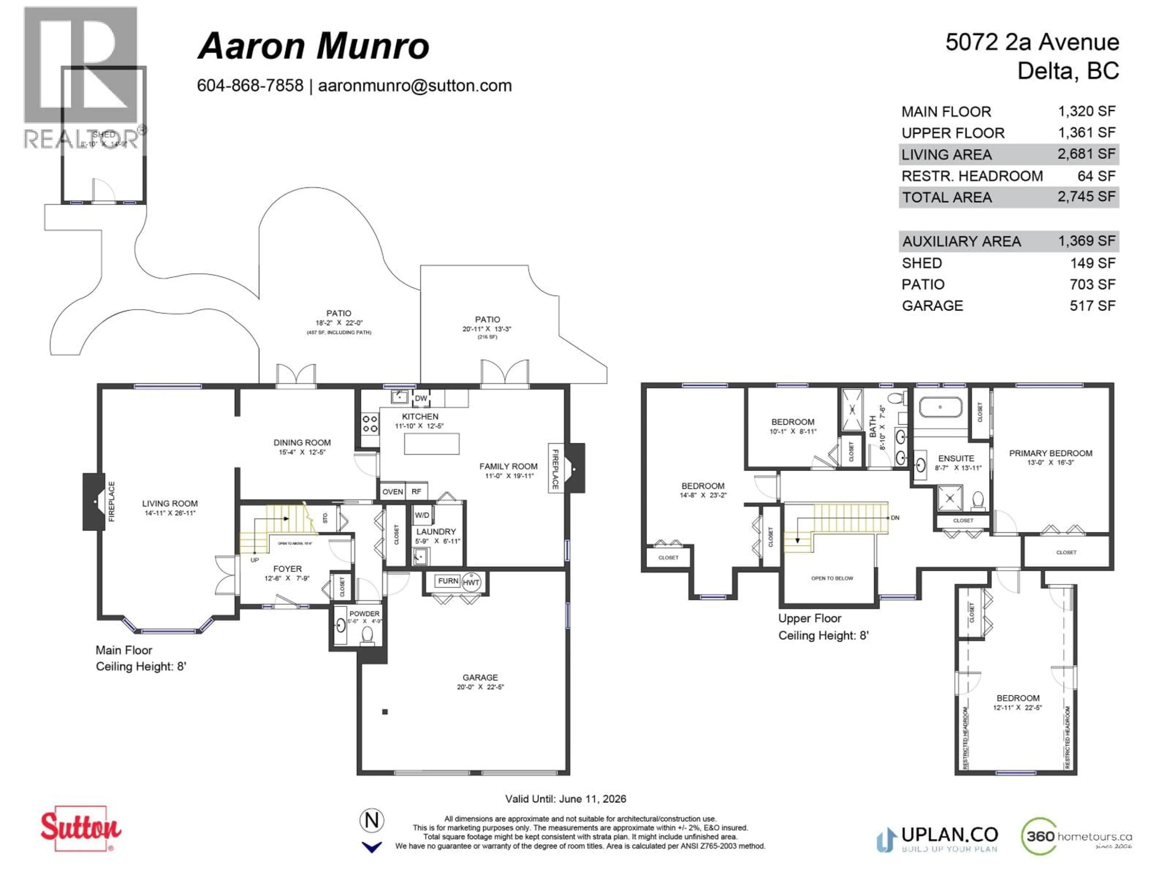 Floor plan for 5072 2A AVENUE, Delta British Columbia V4M3N5
