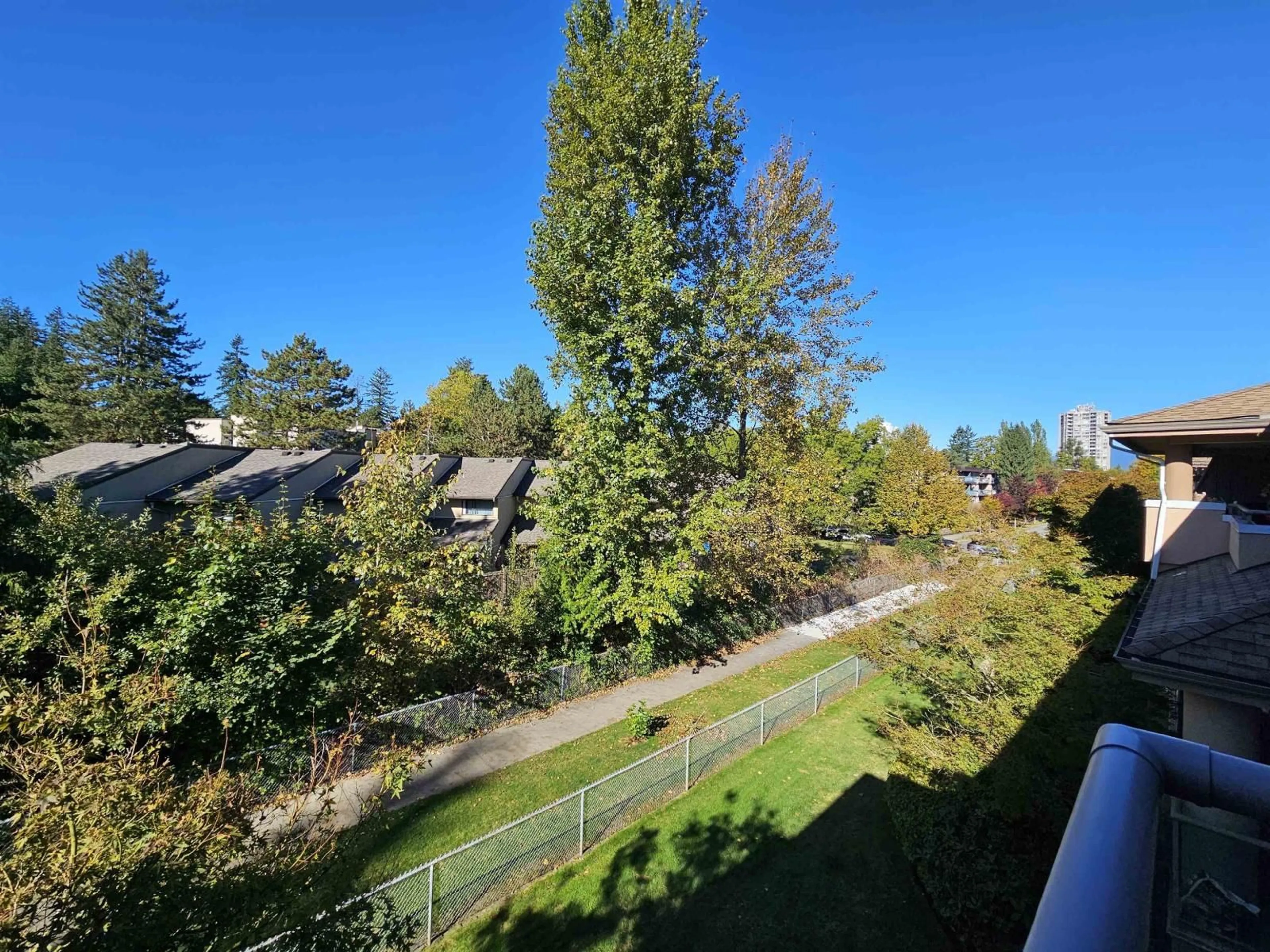 A pic from outside/outdoor area/front of a property/back of a property/a pic from drone, forest/trees view for 302 - 14980 101A, Surrey British Columbia V3R0T1
