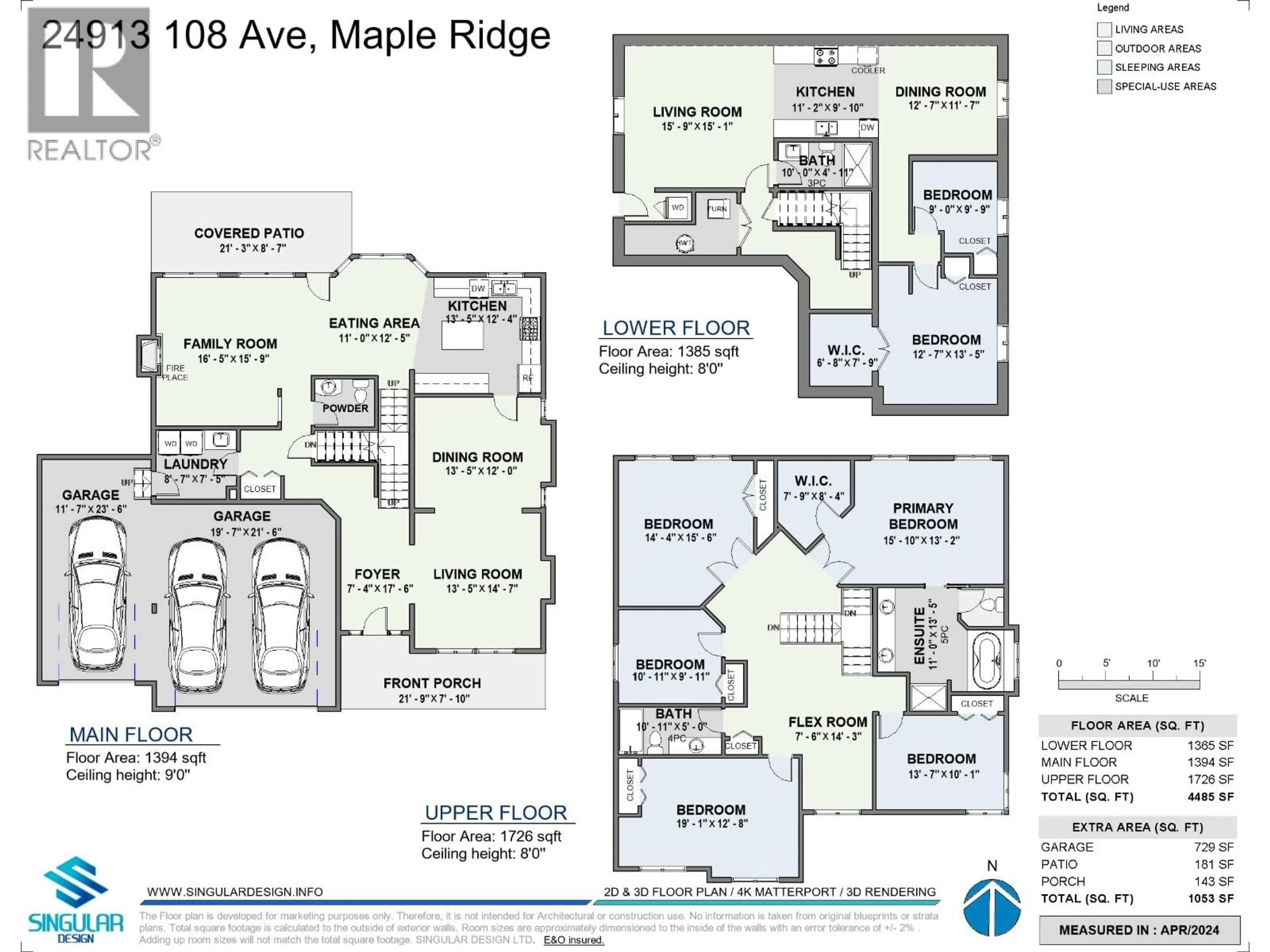 Floor plan for 24913 108 AVENUE, Maple Ridge British Columbia V2W0E3
