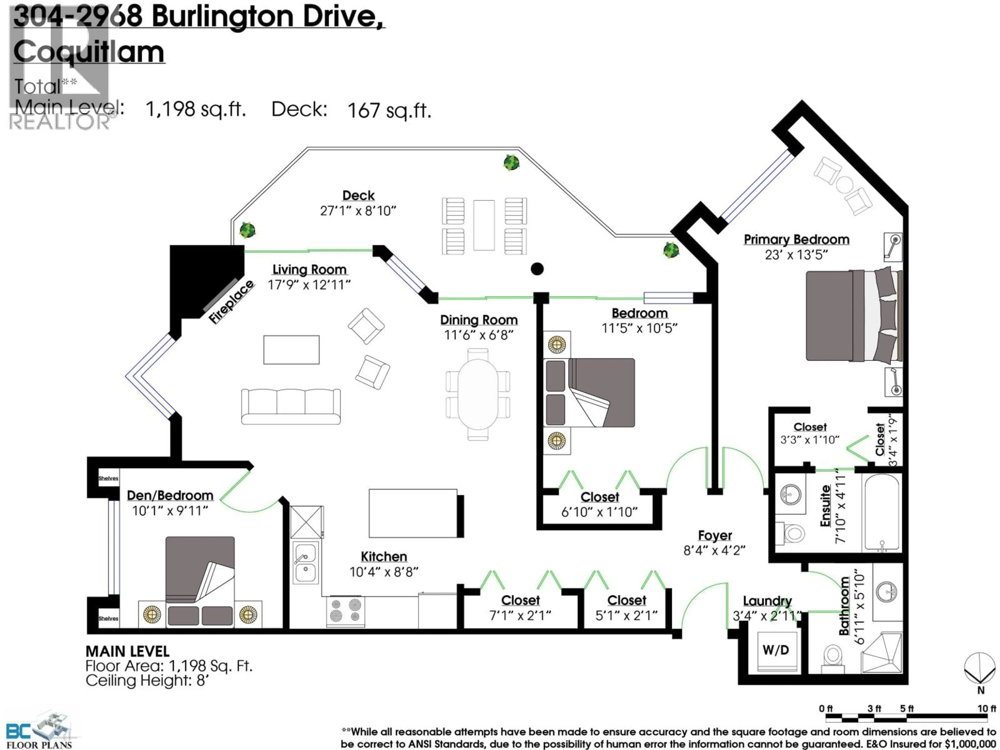 Floor plan for 304 - 2968 BURLINGTON DRIVE, Coquitlam British Columbia V3B7N4