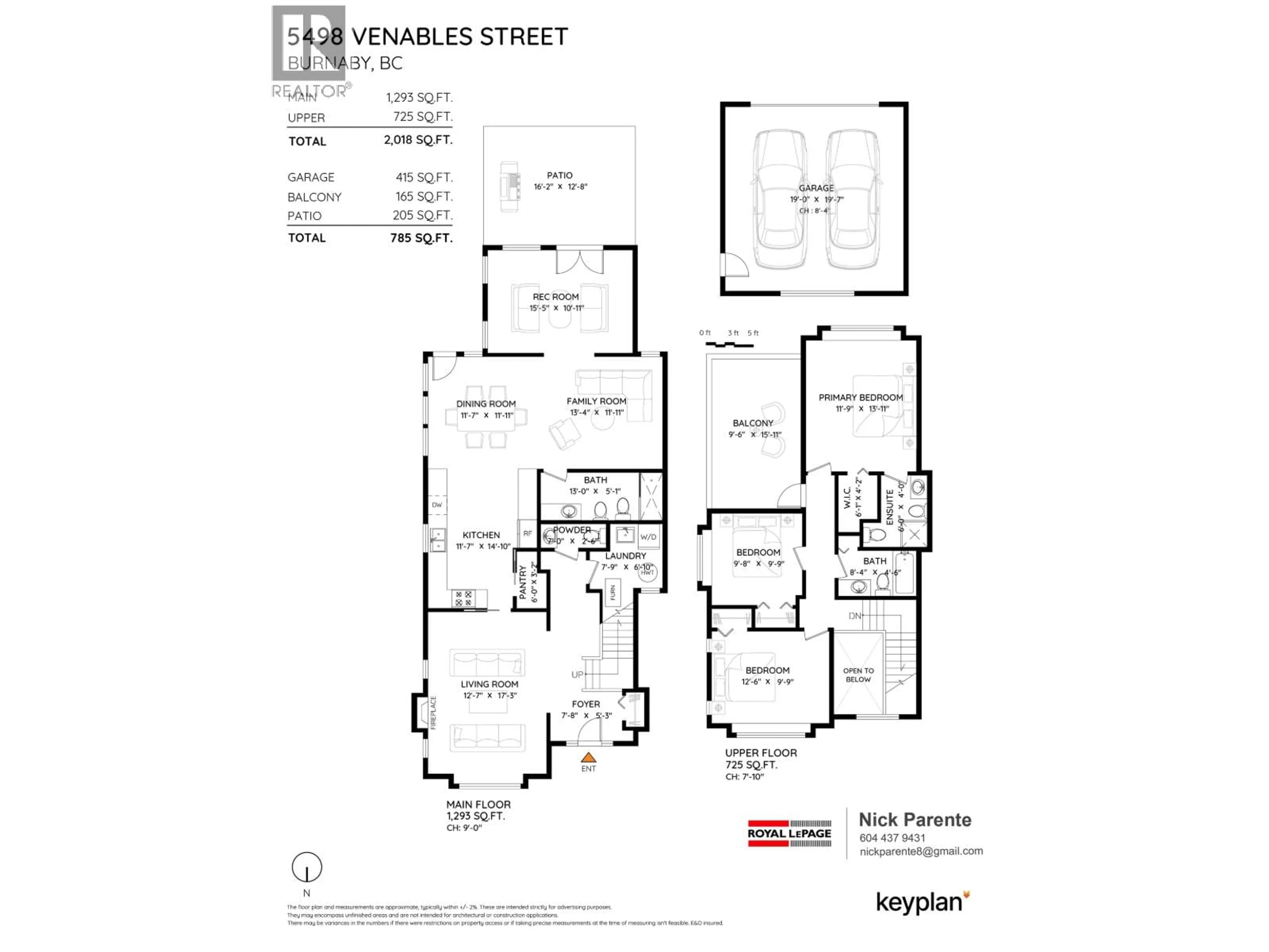 Floor plan for 5498 VENABLES STREET, Burnaby British Columbia V5B1Y1