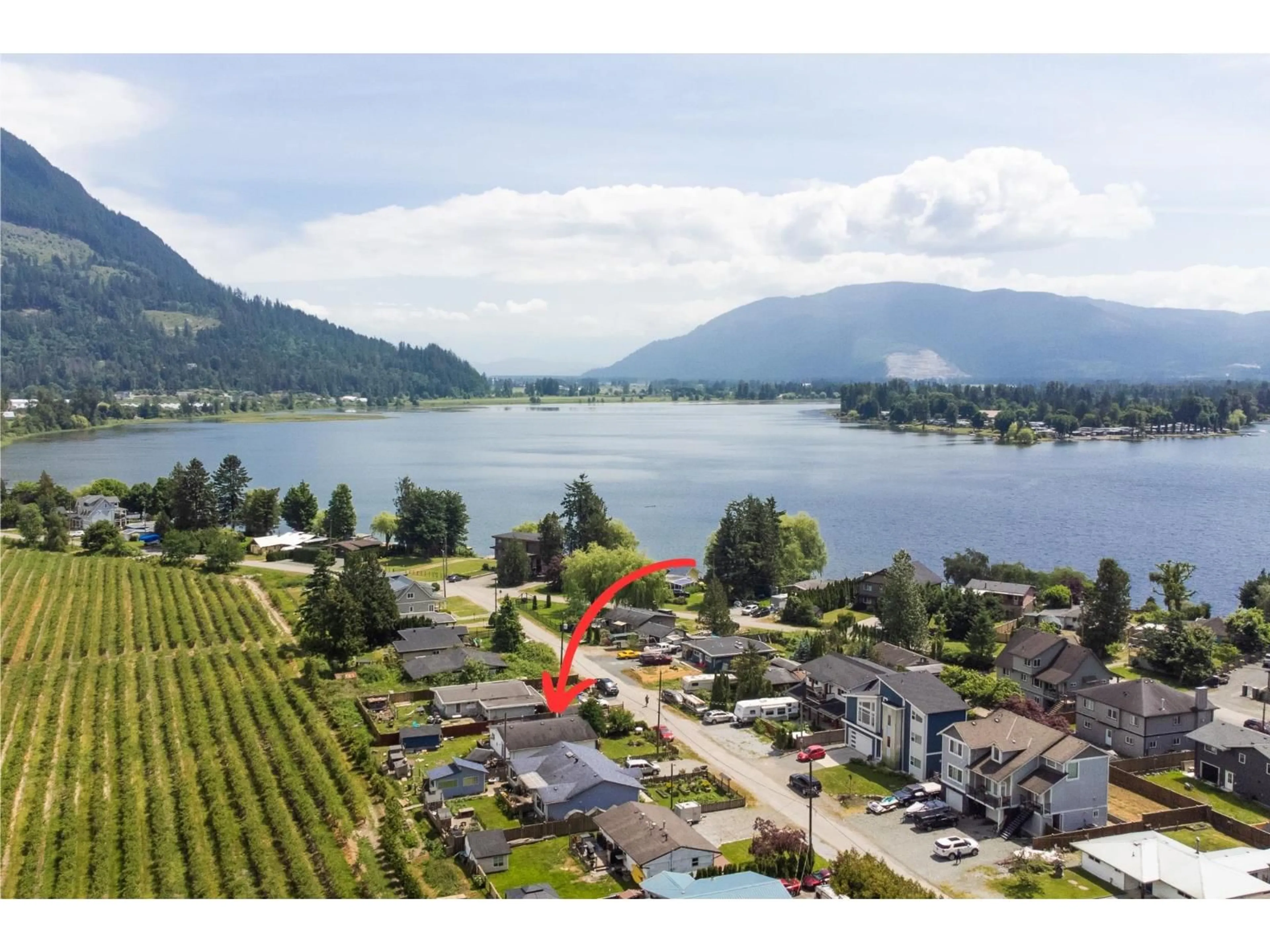A pic from outside/outdoor area/front of a property/back of a property/a pic from drone, water/lake/river/ocean view for 35063 NORTH SWARD, Mission British Columbia V2V7H1