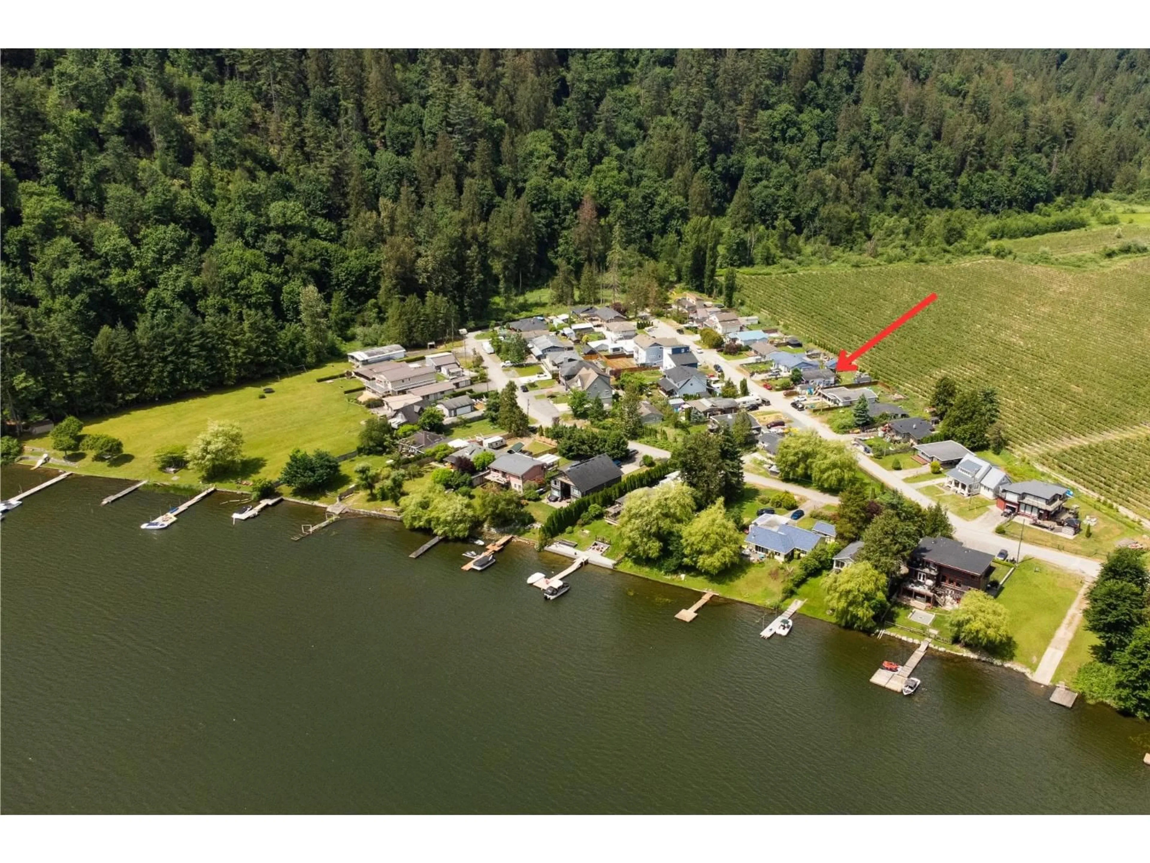 A pic from outside/outdoor area/front of a property/back of a property/a pic from drone, water/lake/river/ocean view for 35063 NORTH SWARD, Mission British Columbia V2V7H1