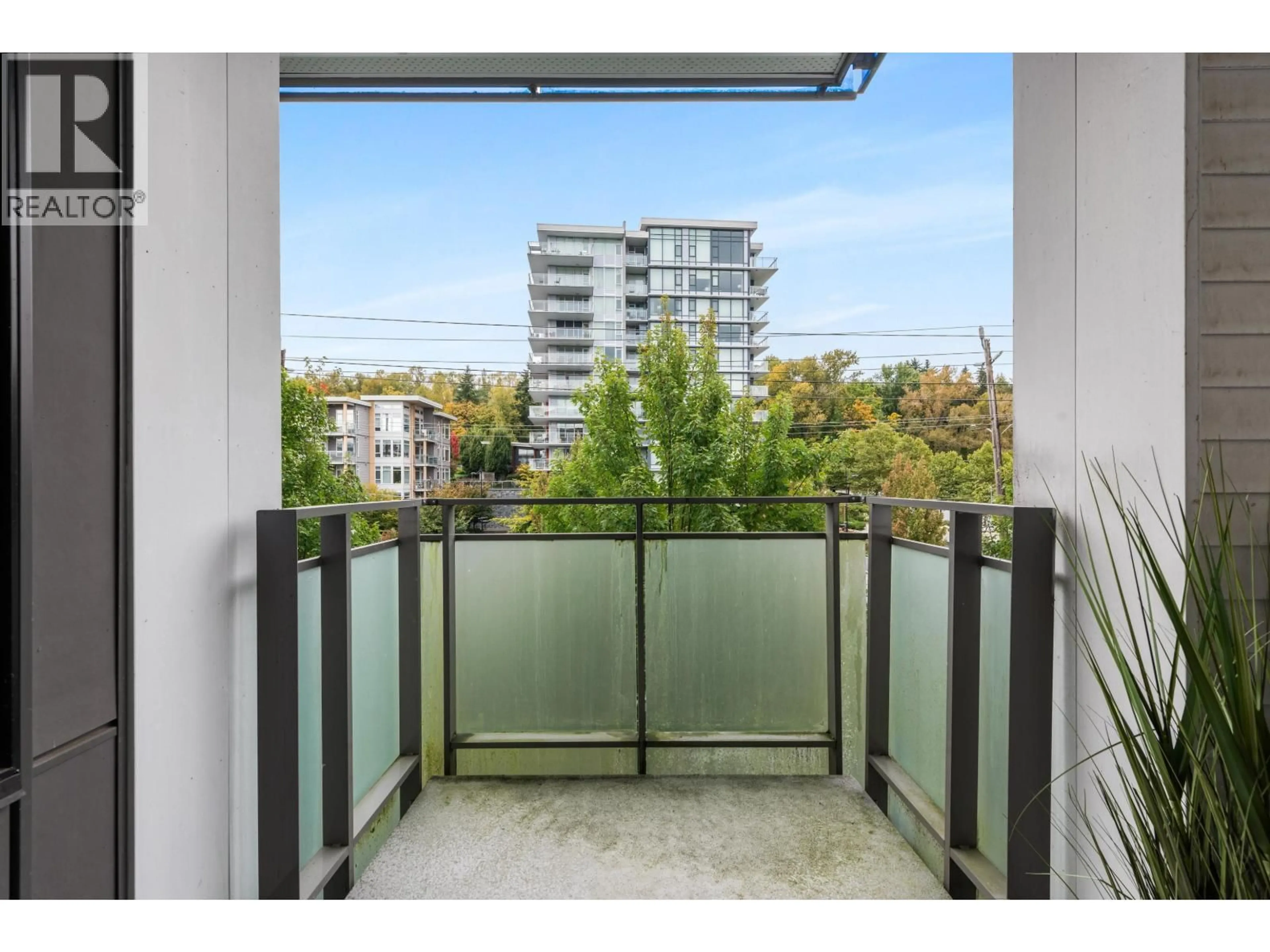 Balcony in the apartment, city buildings view from balcony for 314 - 3289 RIVERWALK AVENUE, Vancouver British Columbia V5S0G2
