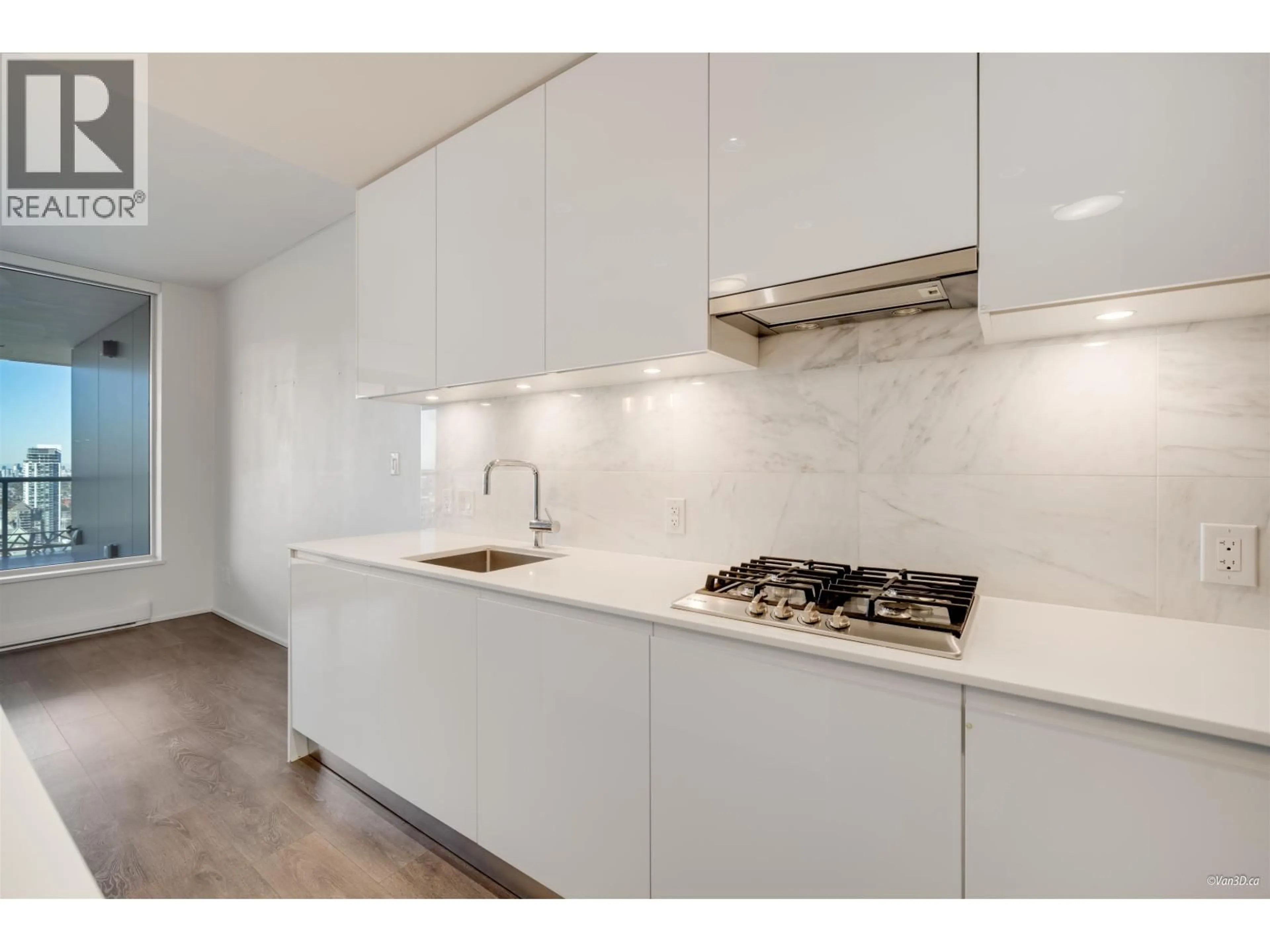 Standard kitchen, ceramic/tile floor for 3907 - 1955 ALPHA WAY, Burnaby British Columbia V5C0K6
