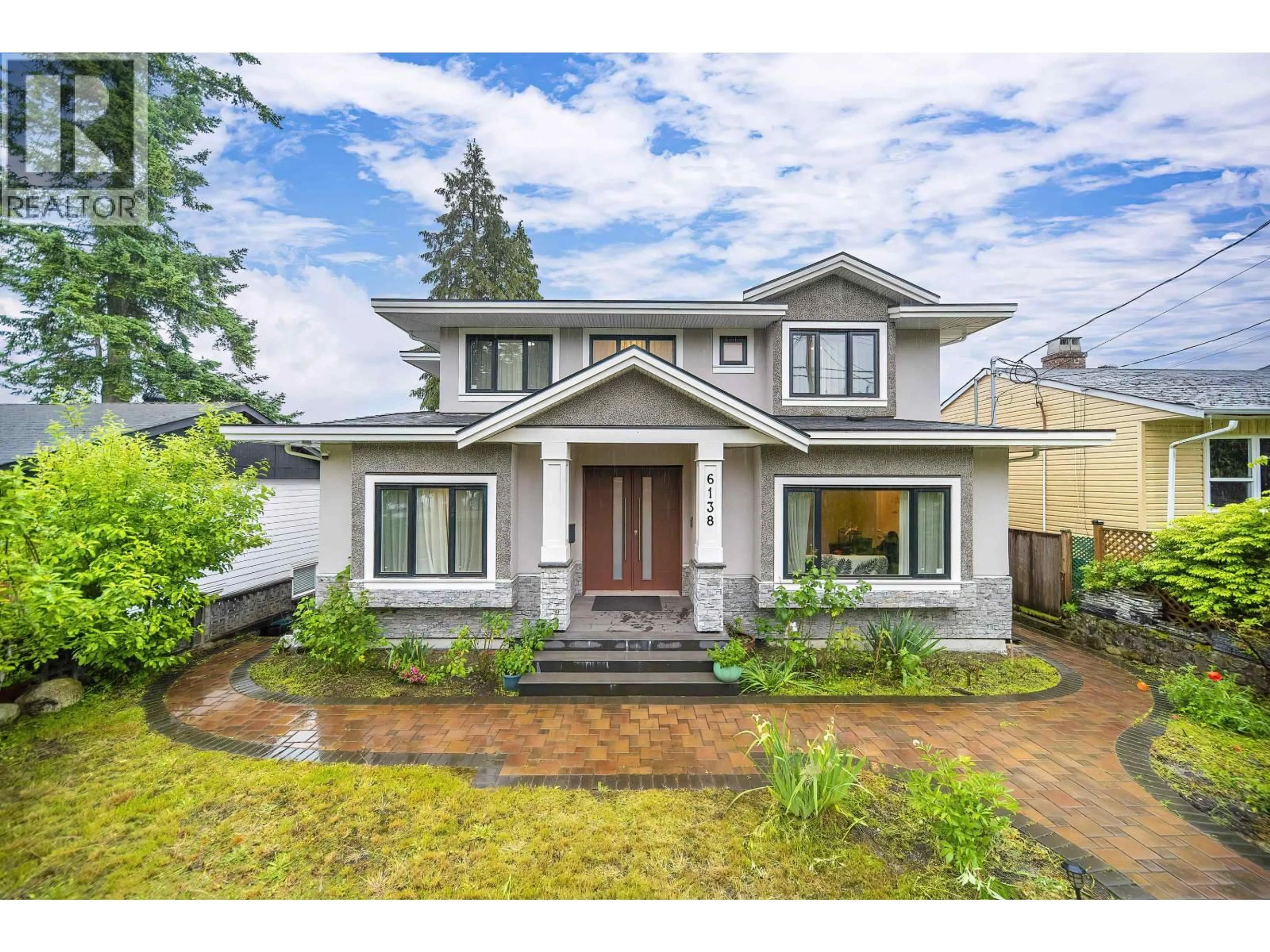 Home with vinyl exterior material, street for 6138 CARSON STREET, Burnaby British Columbia V5J2Z9