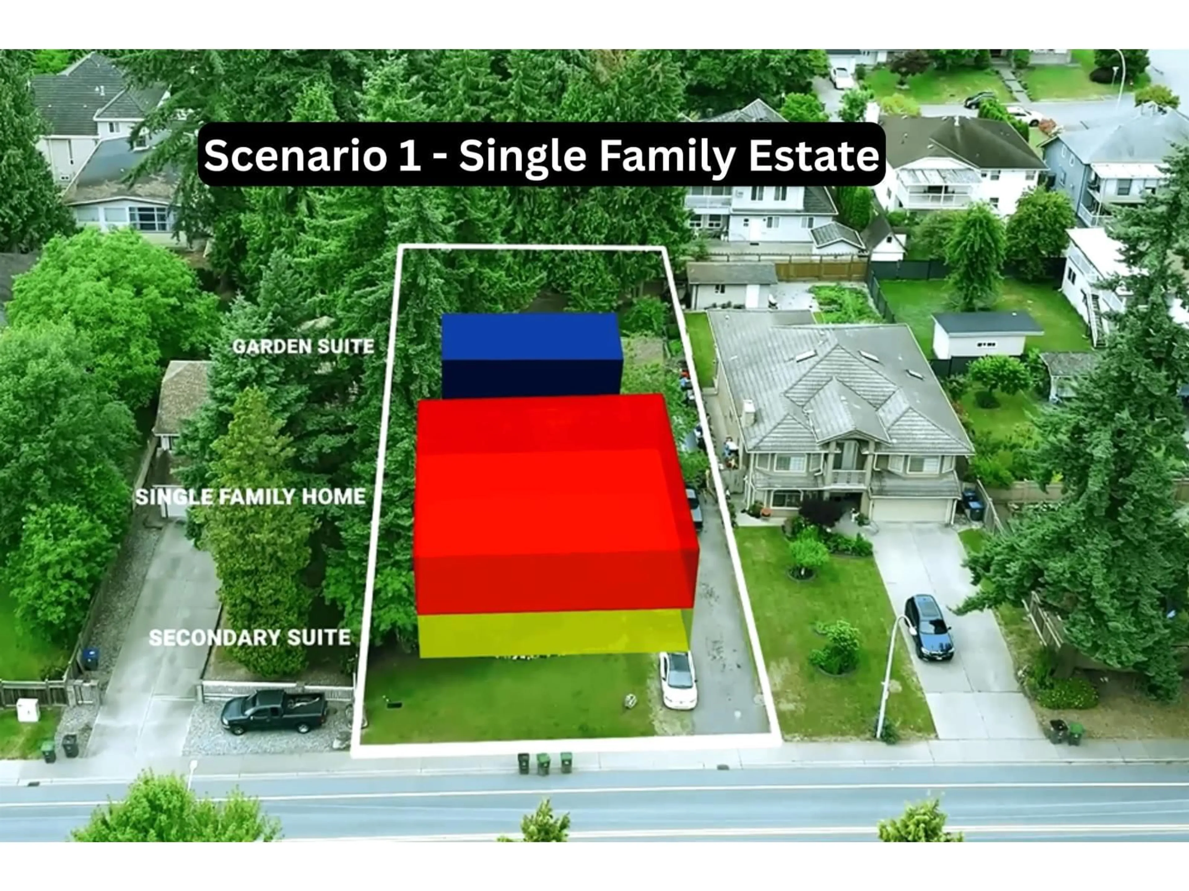 A pic from outside/outdoor area/front of a property/back of a property/a pic from drone, street for 8037 160, Surrey British Columbia V4N0V4