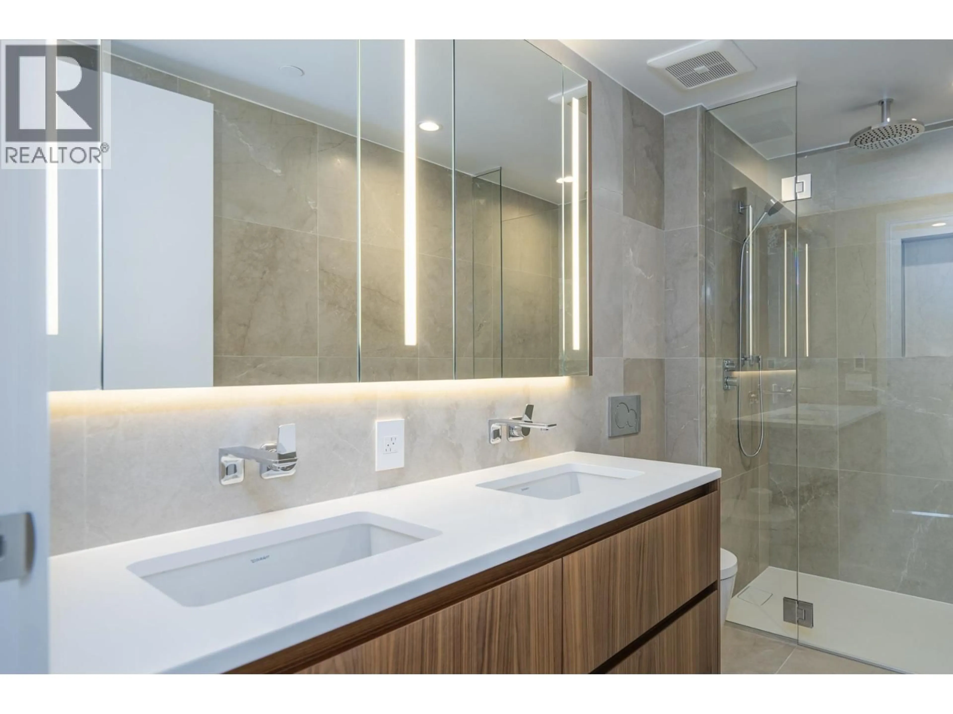 Contemporary bathroom, ceramic/tile floor for 1003 - 885 CAMBIE STREET, Vancouver British Columbia V6B0R6
