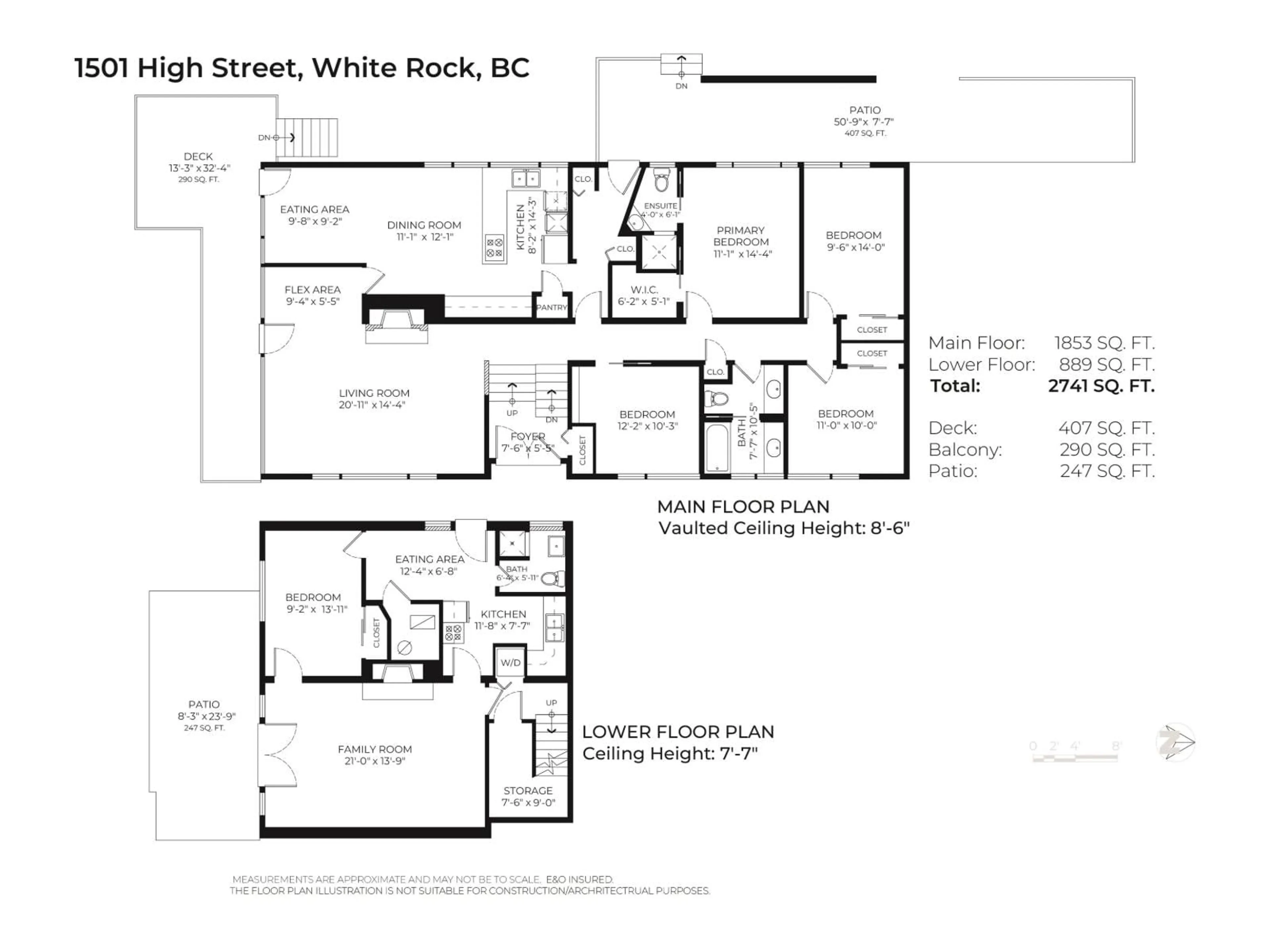 Floor plan for 1501 HIGH, White Rock British Columbia V4B3N8