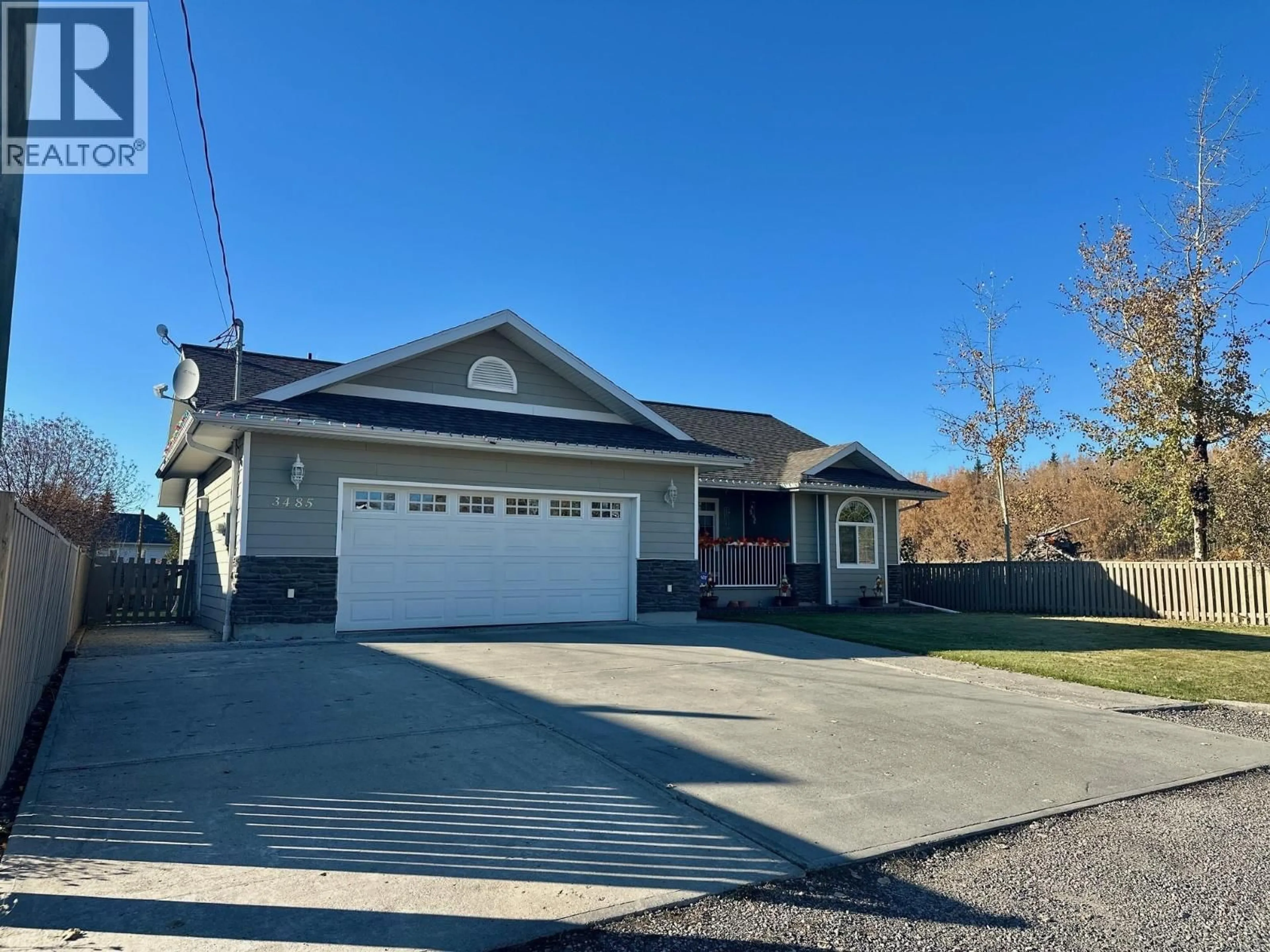 Home with vinyl exterior material, street for 3485 HARGREAVES AVENUE, Vanderhoof British Columbia V0J3A2