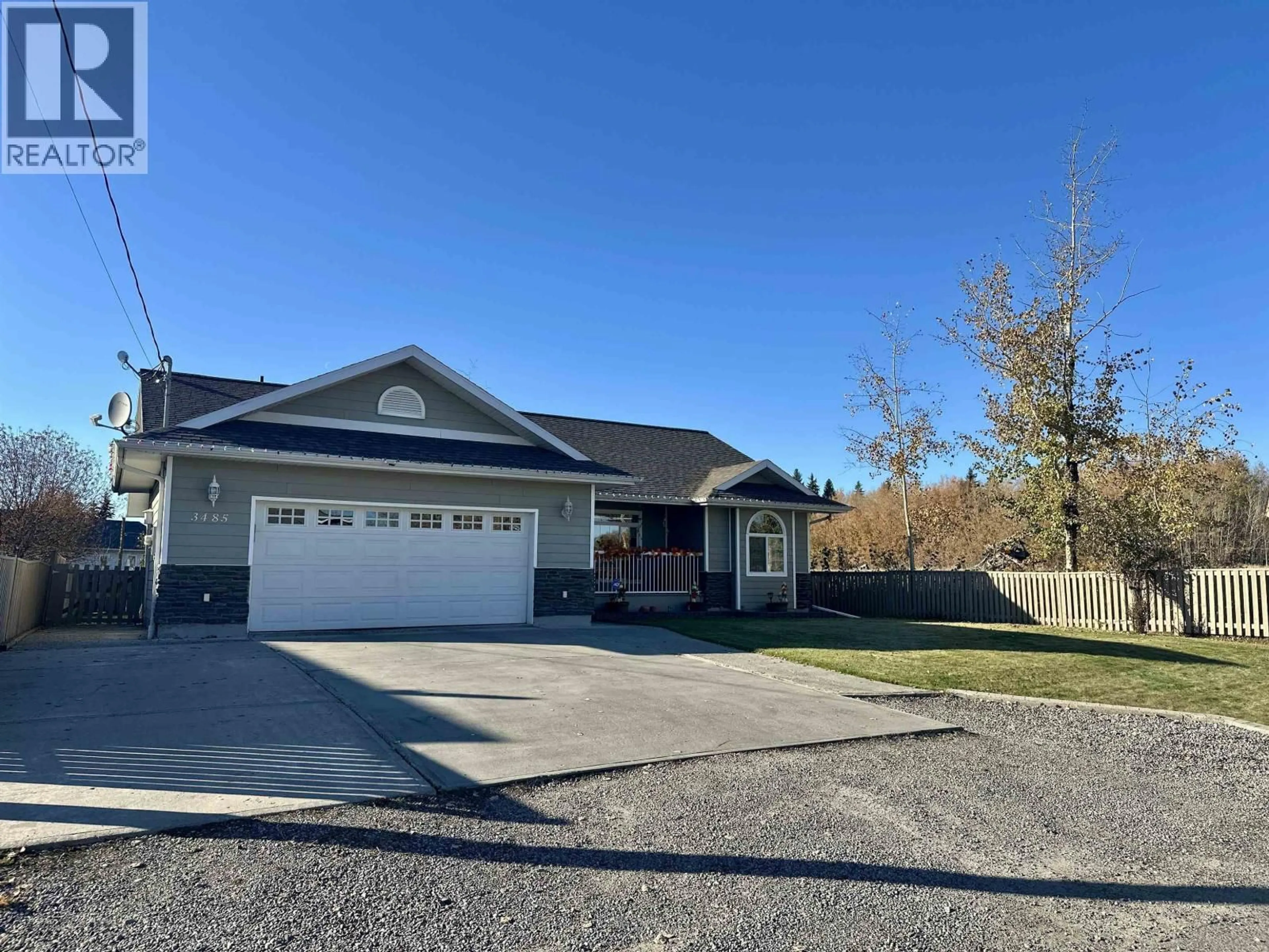 Home with vinyl exterior material, street for 3485 HARGREAVES AVENUE, Vanderhoof British Columbia V0J3A2