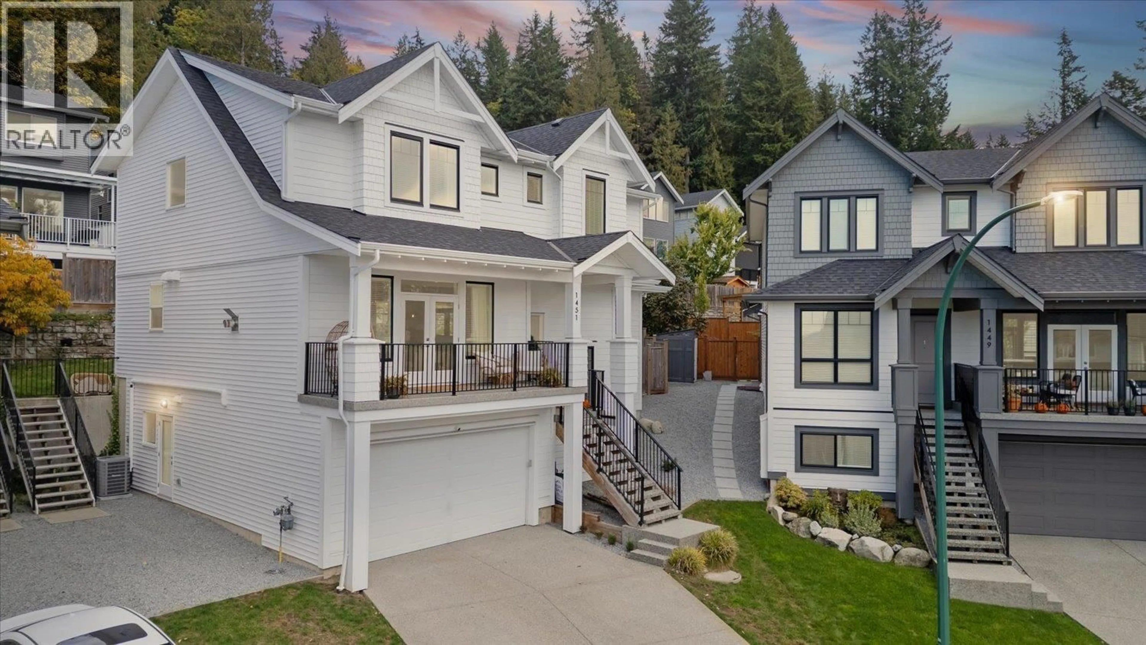 Home with vinyl exterior material, mountain view for 1451 JACOBI PLACE, Coquitlam British Columbia V3E0N3
