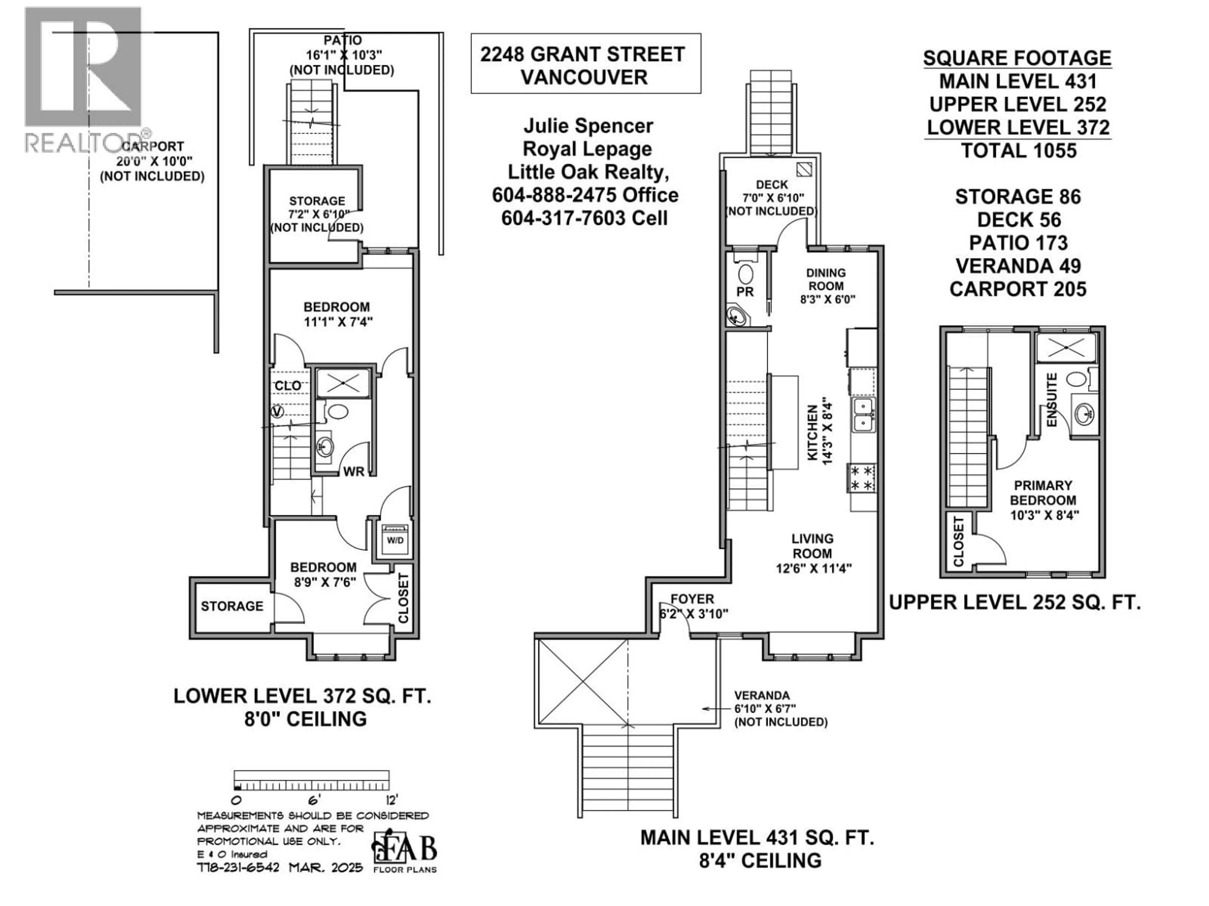 Floor plan for 2248 GRANT STREET, Vancouver British Columbia V5L2Z7