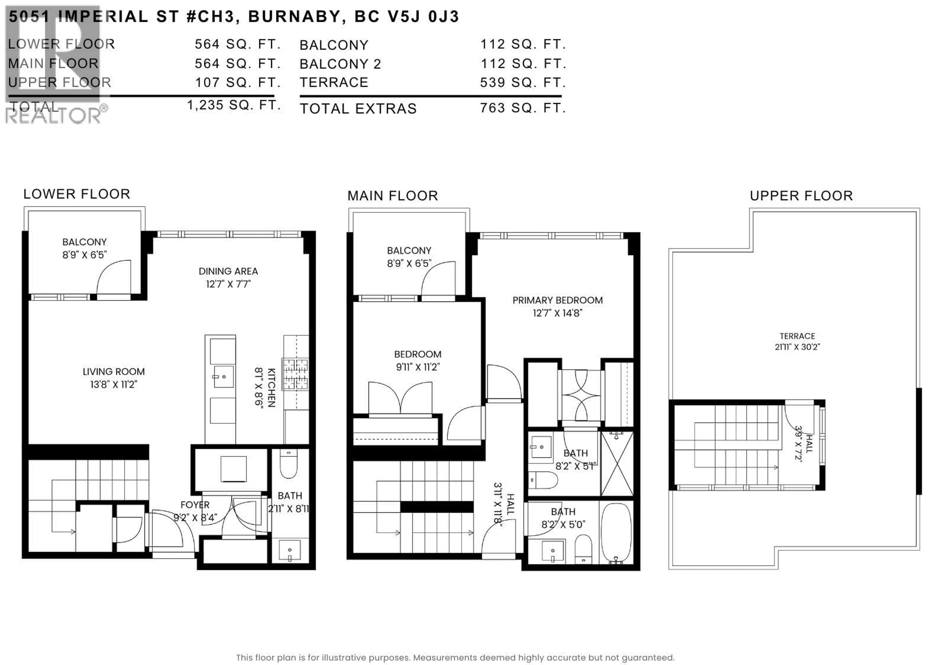 Floor plan for CH3 - 5051 IMPERIAL STREET, Burnaby British Columbia V5J0J3