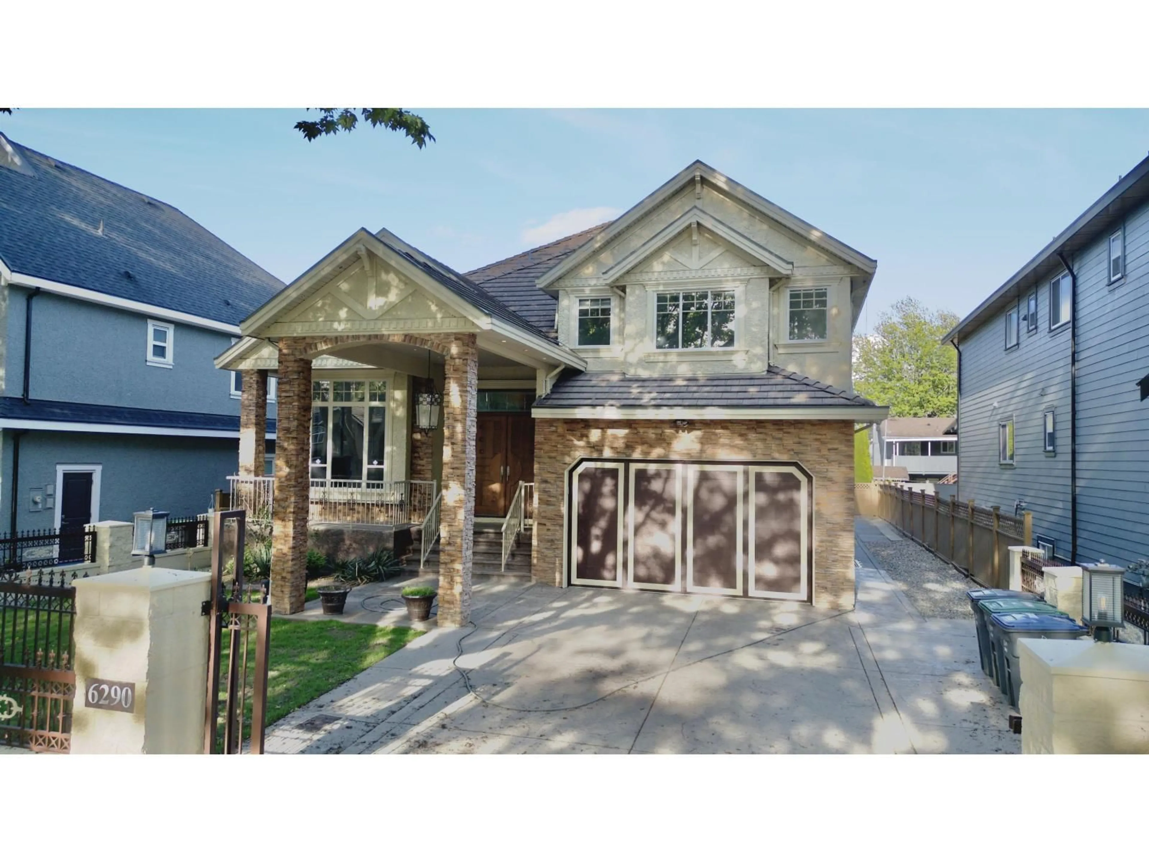 Home with brick exterior material, street for 6290 129A, Surrey British Columbia V3X1R8
