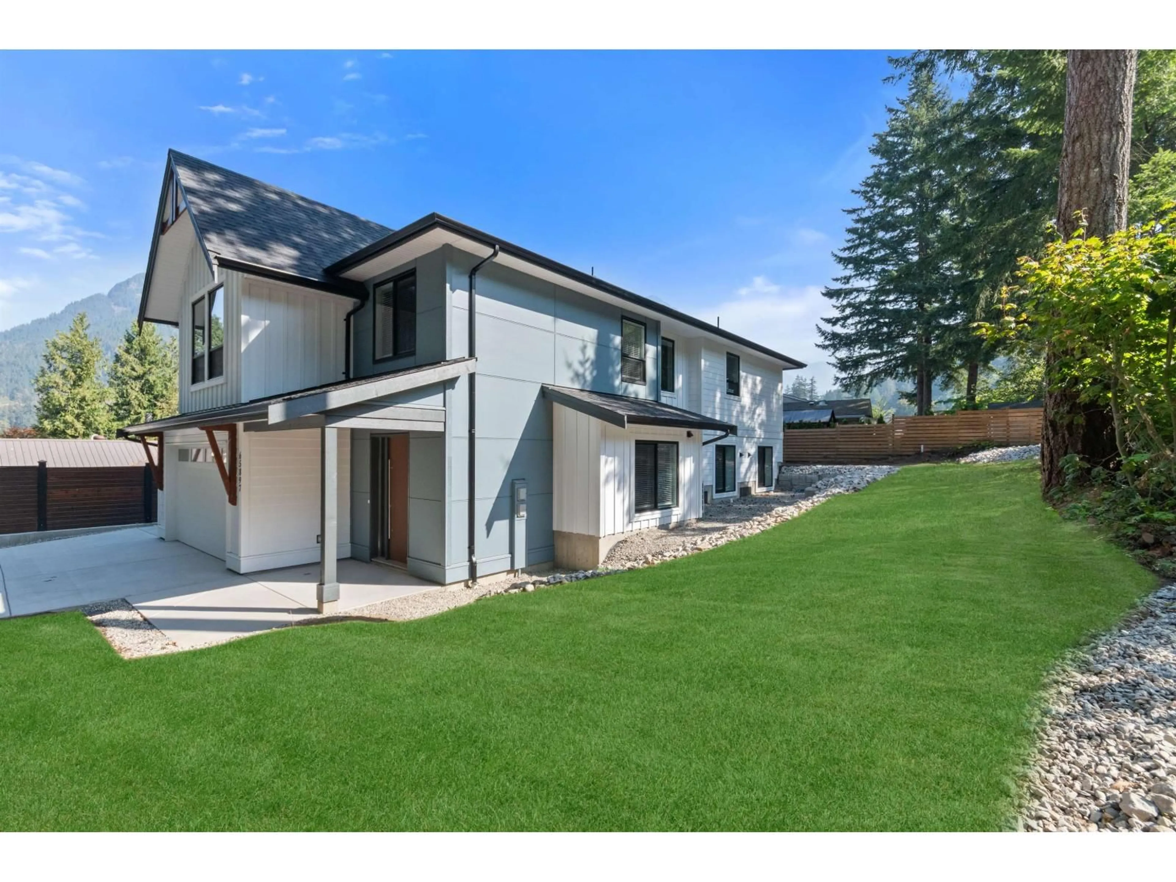 A pic from outside/outdoor area/front of a property/back of a property/a pic from drone, street for 65897 KAWKAWA LAKE ROAD, Hope British Columbia V0X1L1