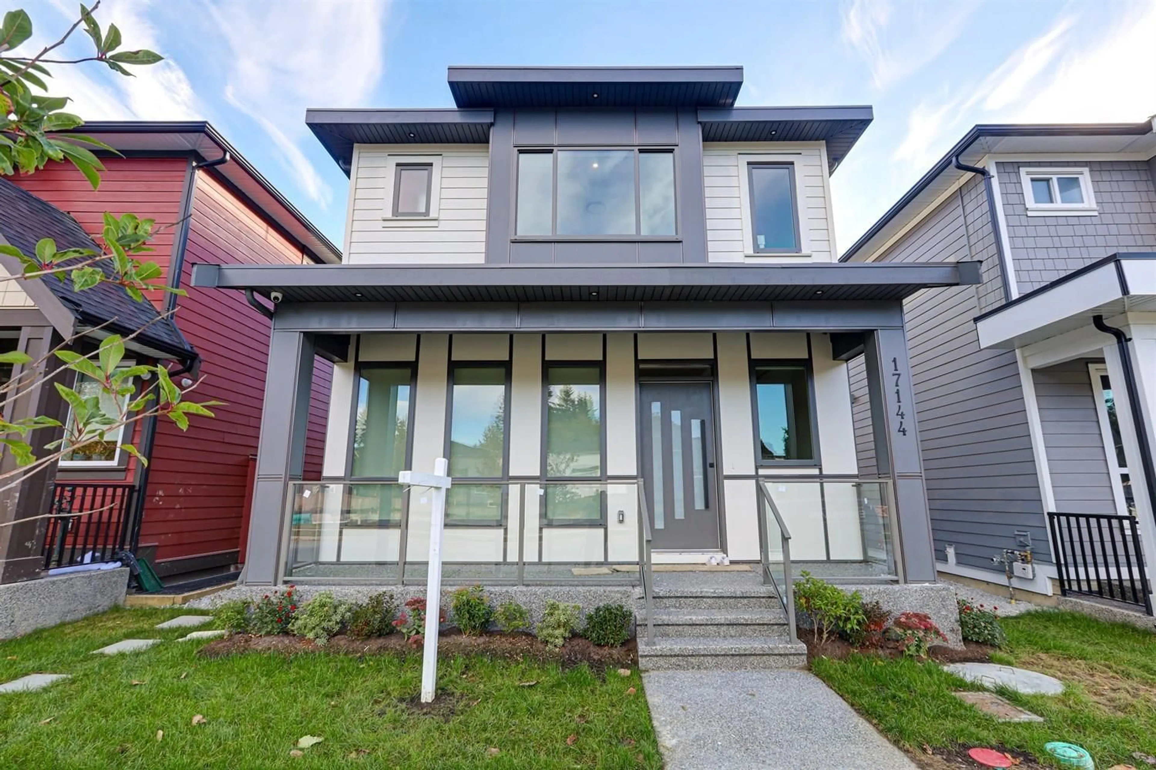Home with brick exterior material, street for 17144 1, Surrey British Columbia V3Z9R2