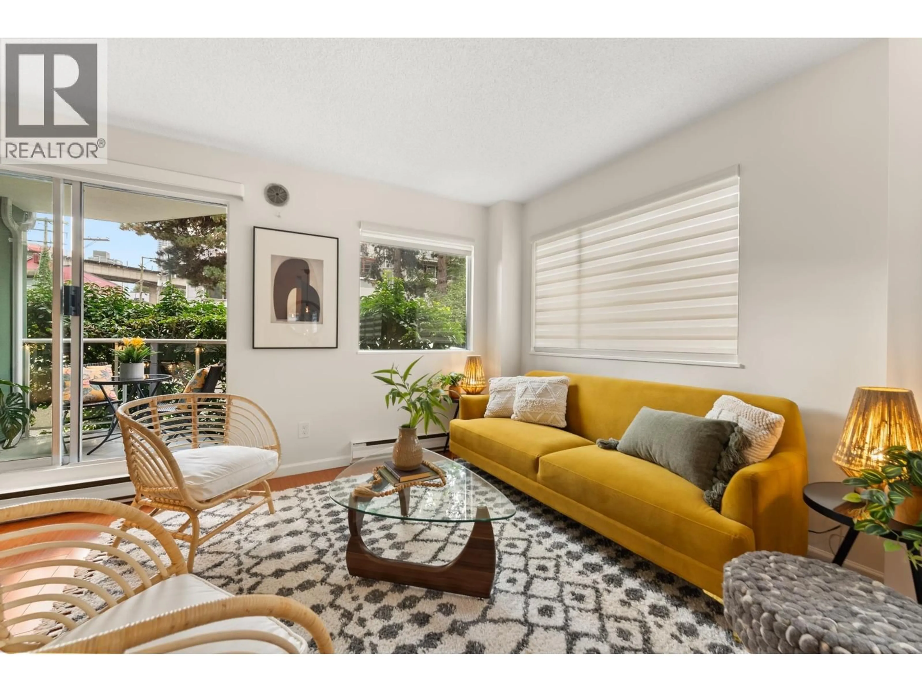 Living room with furniture, unknown for 210 - 1508 MARINER WALK, Vancouver British Columbia V6J4X9