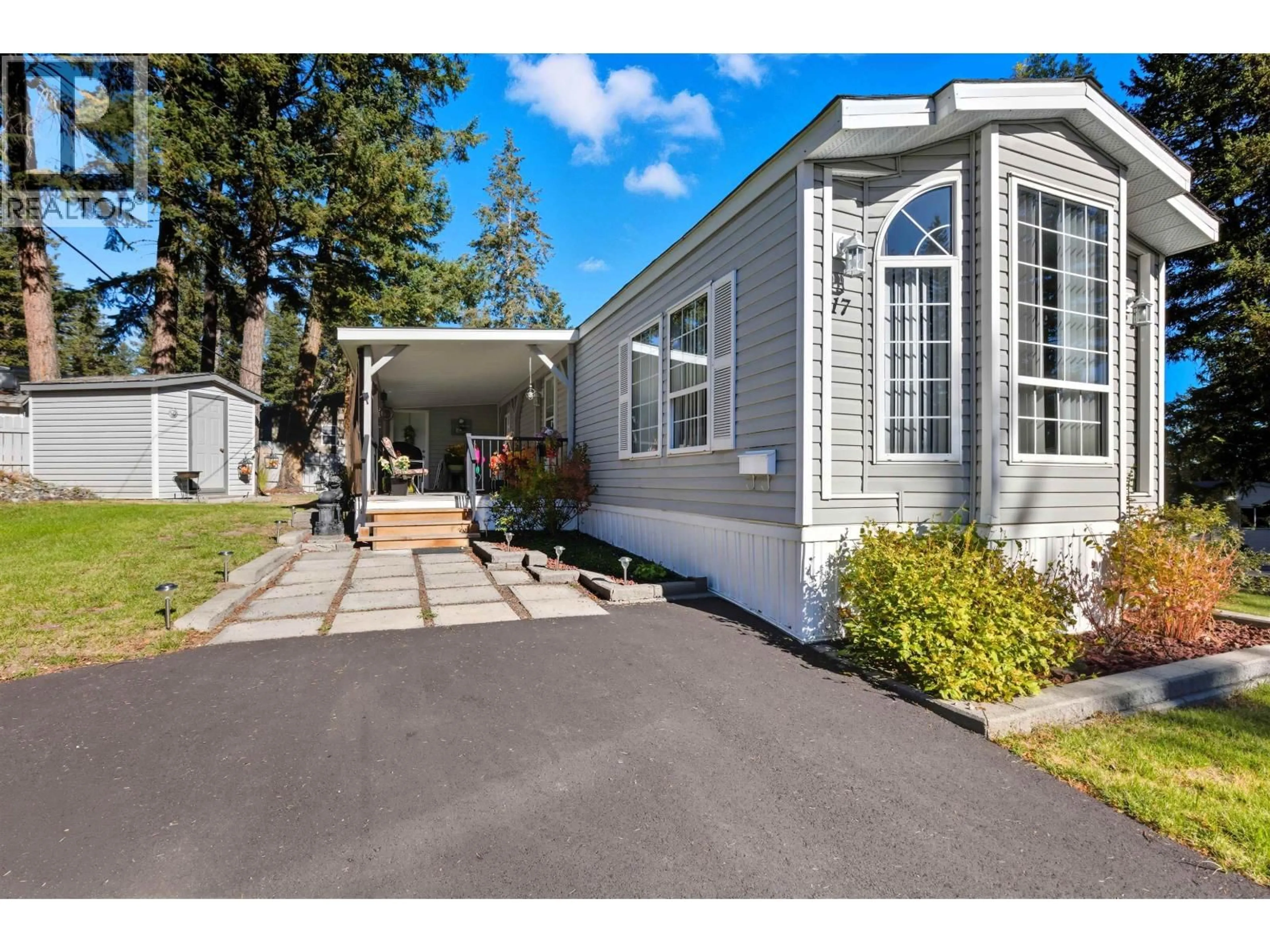 Home with vinyl exterior material, street for 17 - 1322 DOG CREEK ROAD, Williams Lake British Columbia V2G3G9