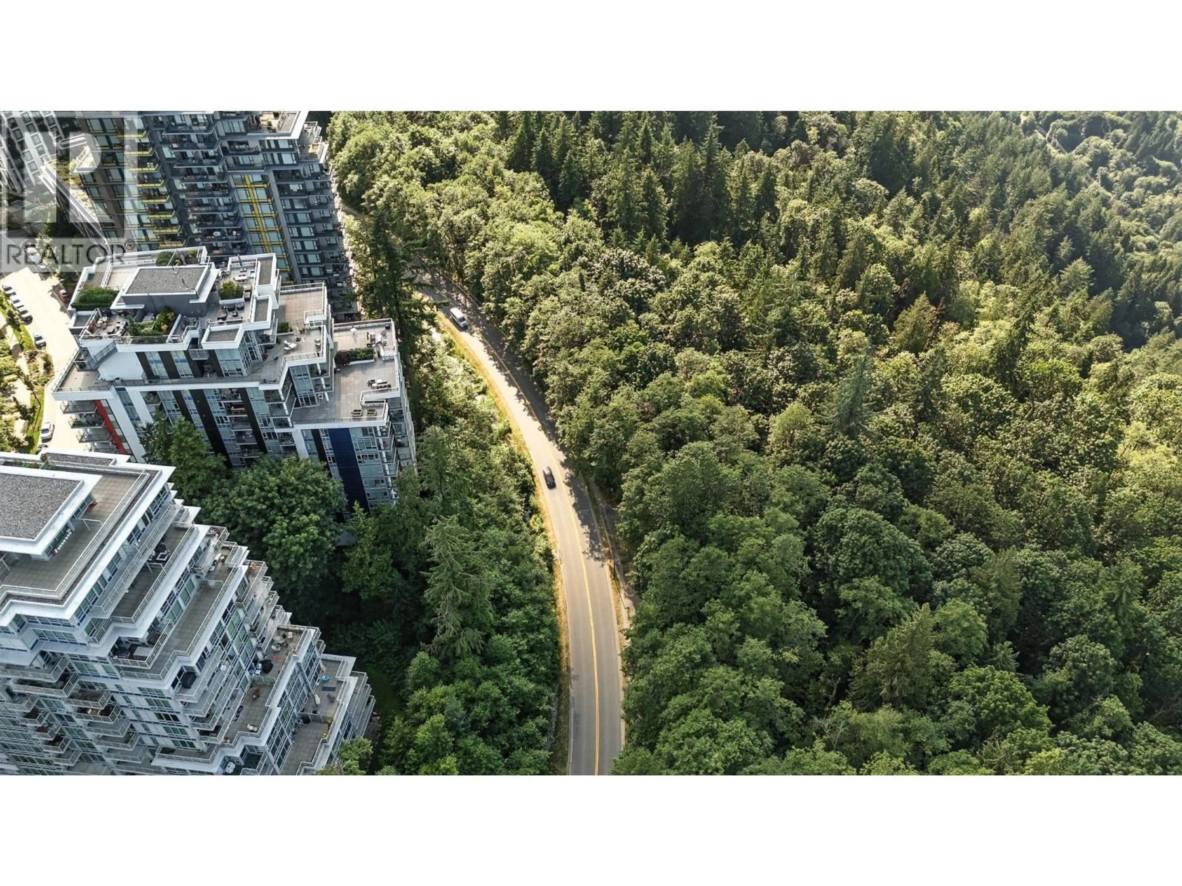 A pic from outside/outdoor area/front of a property/back of a property/a pic from drone, forest/trees view for 1106 - 8725 UNIVERSITY CRESCENT, Burnaby British Columbia V5A0G2