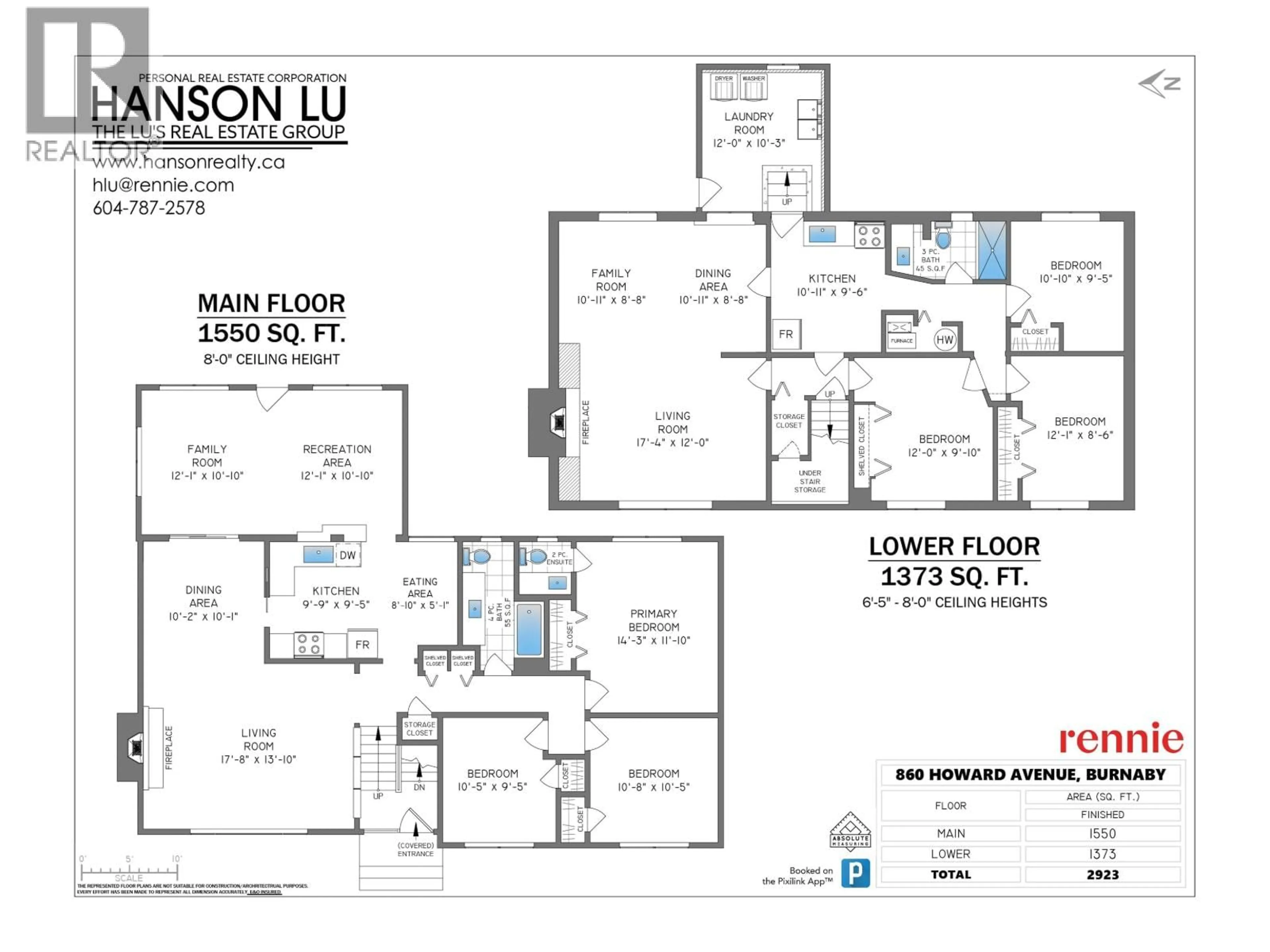 Floor plan for 860 HOWARD AVENUE, Burnaby British Columbia V5B3R6
