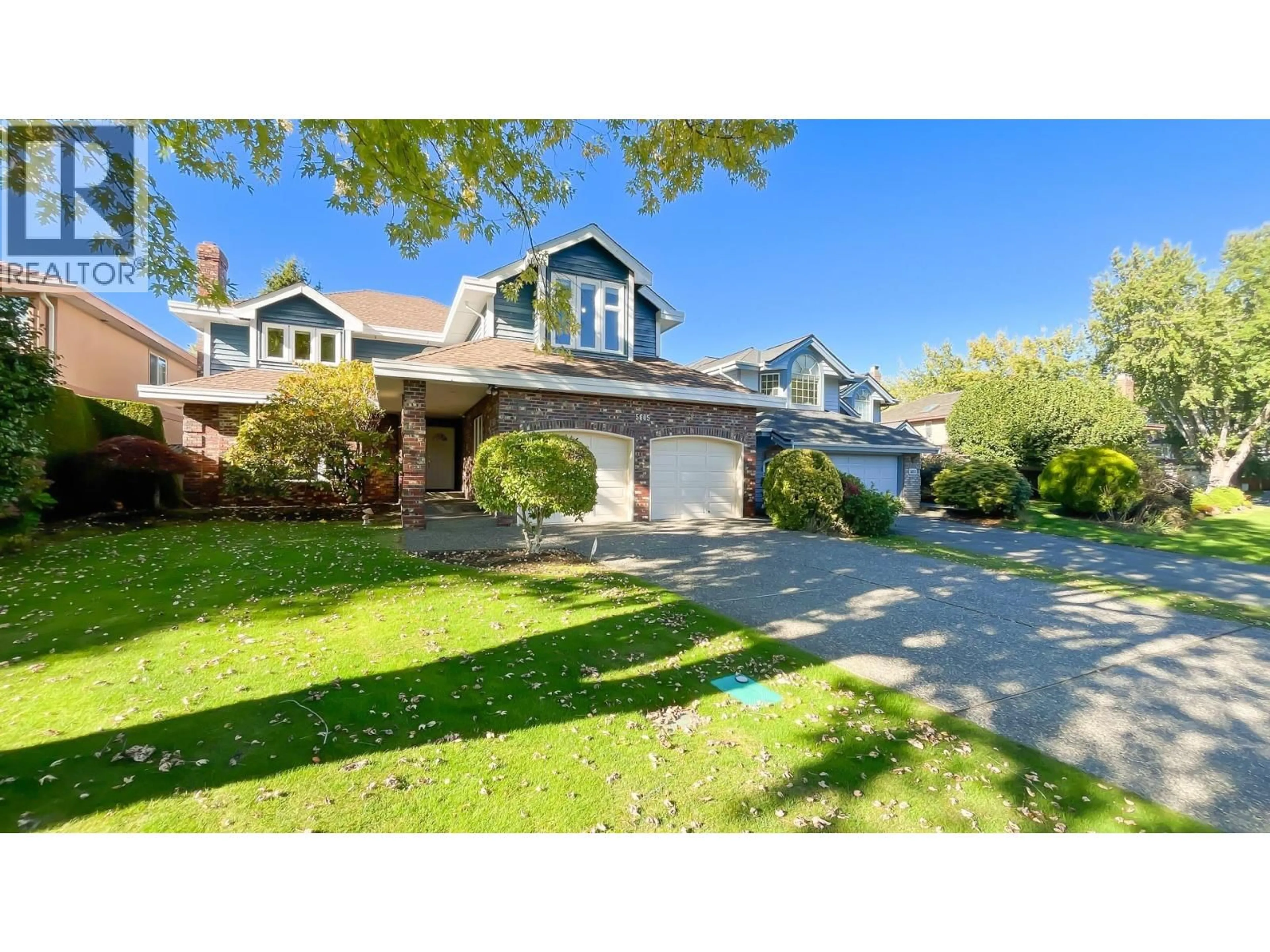 A pic from outside/outdoor area/front of a property/back of a property/a pic from drone, street for 5605 DEWDNEY COURT, Richmond British Columbia V7C5M6