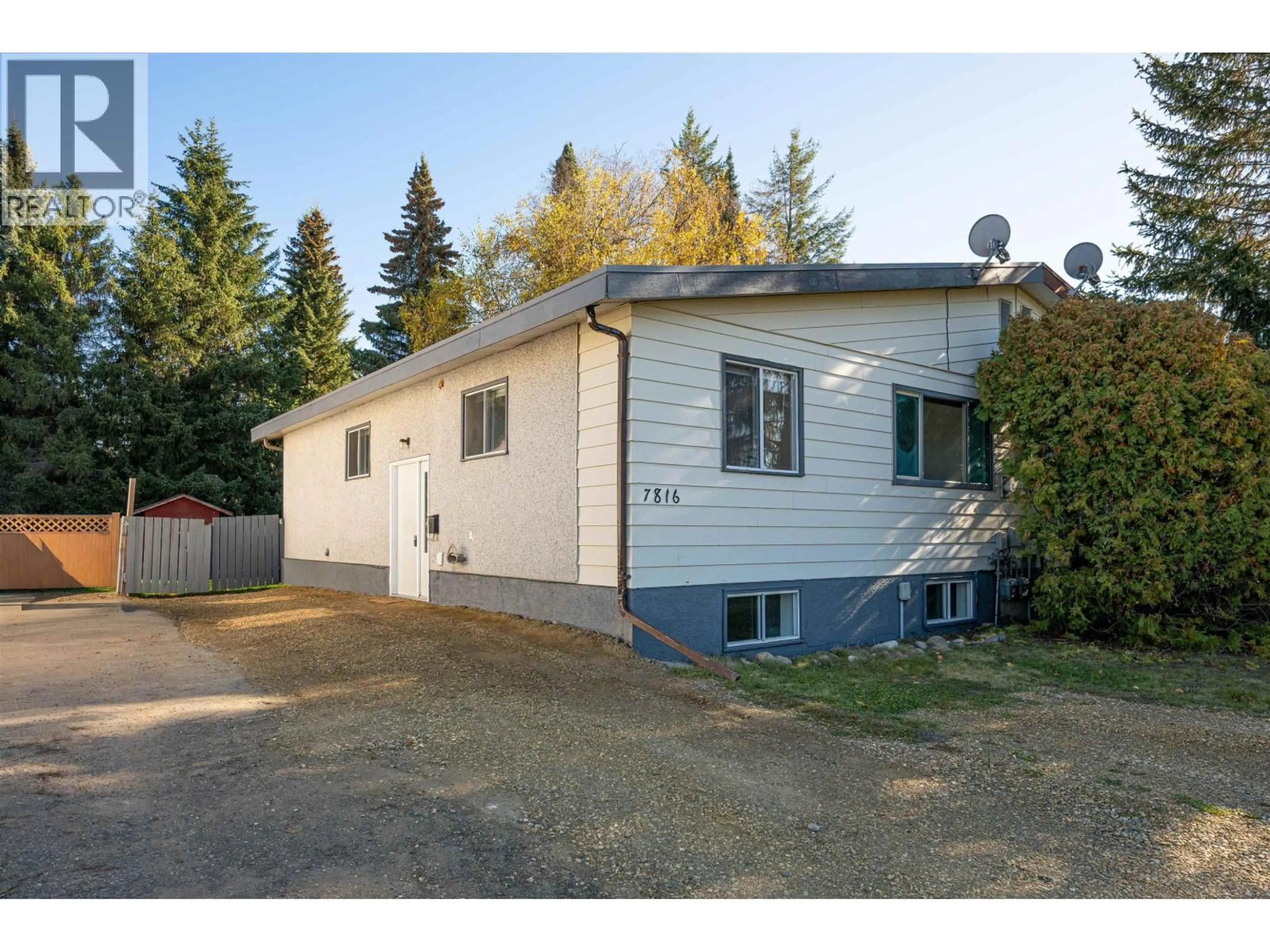 Home with vinyl exterior material, street for 7816 LOYOLA DRIVE, Prince George British Columbia V2N3V1
