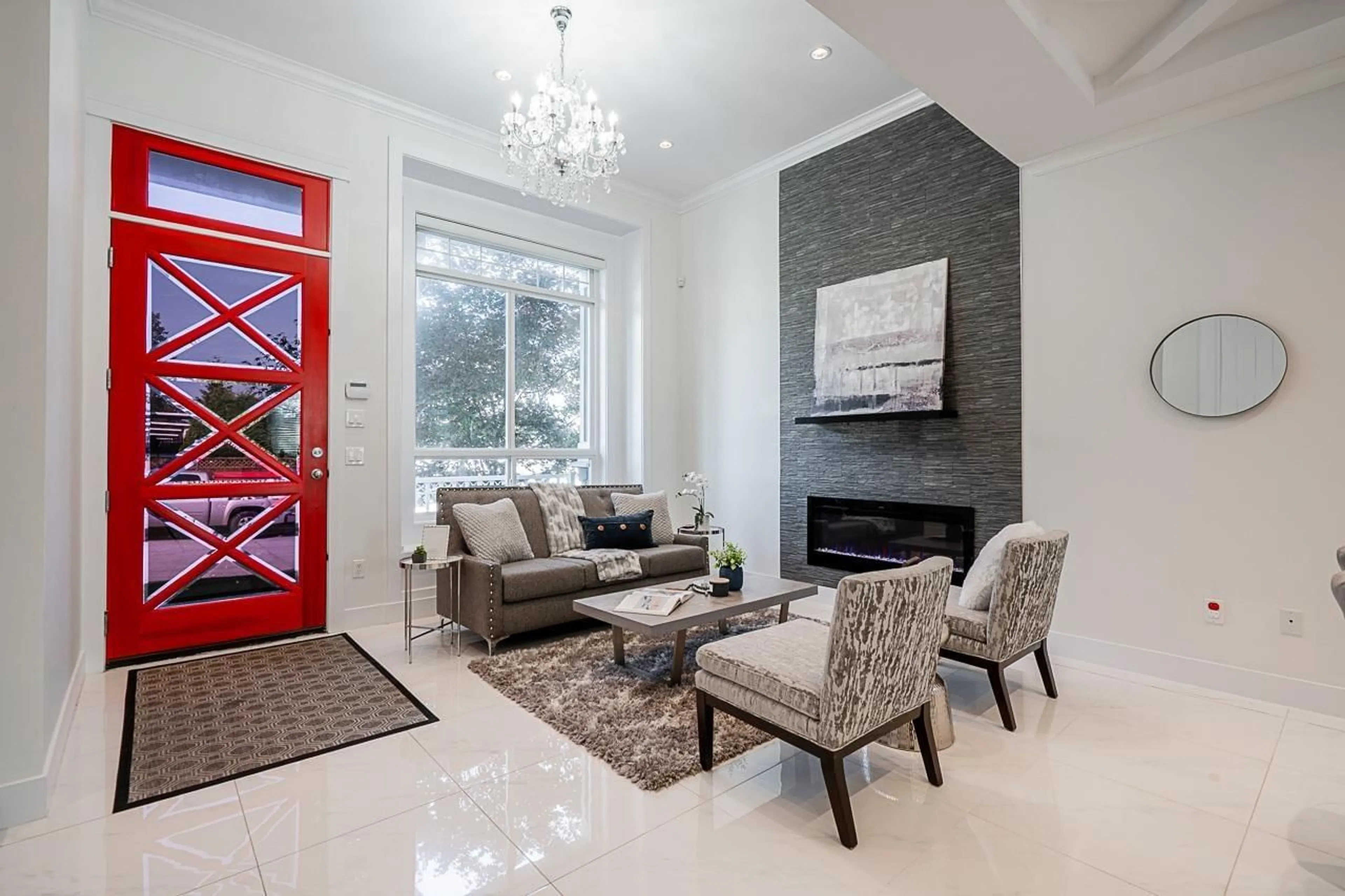 Living room with furniture, unknown for 6158 143, Surrey British Columbia V3X0E5