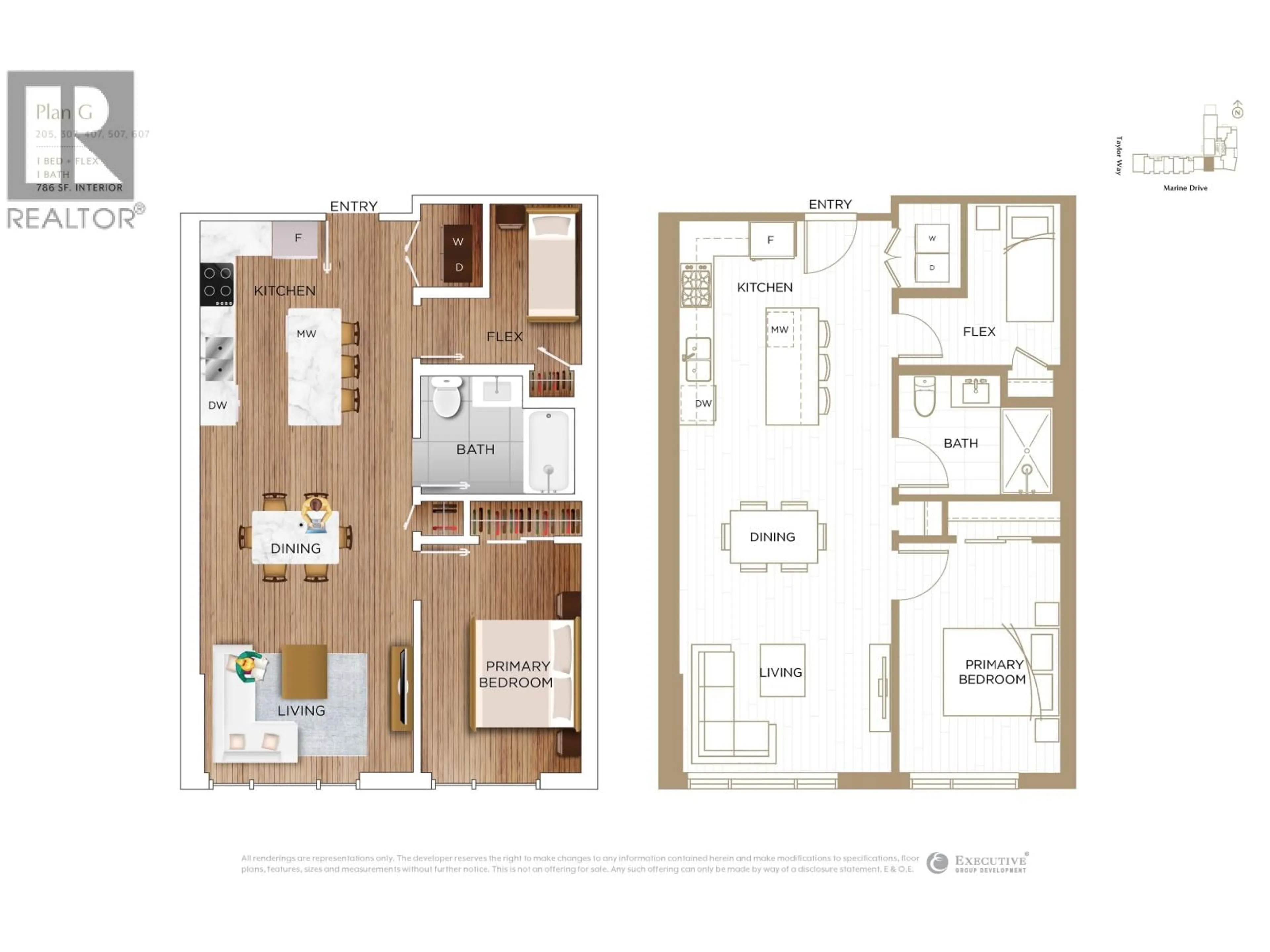 Floor plan for 307 - 423 6TH STREET, West Vancouver British Columbia V7T0A1