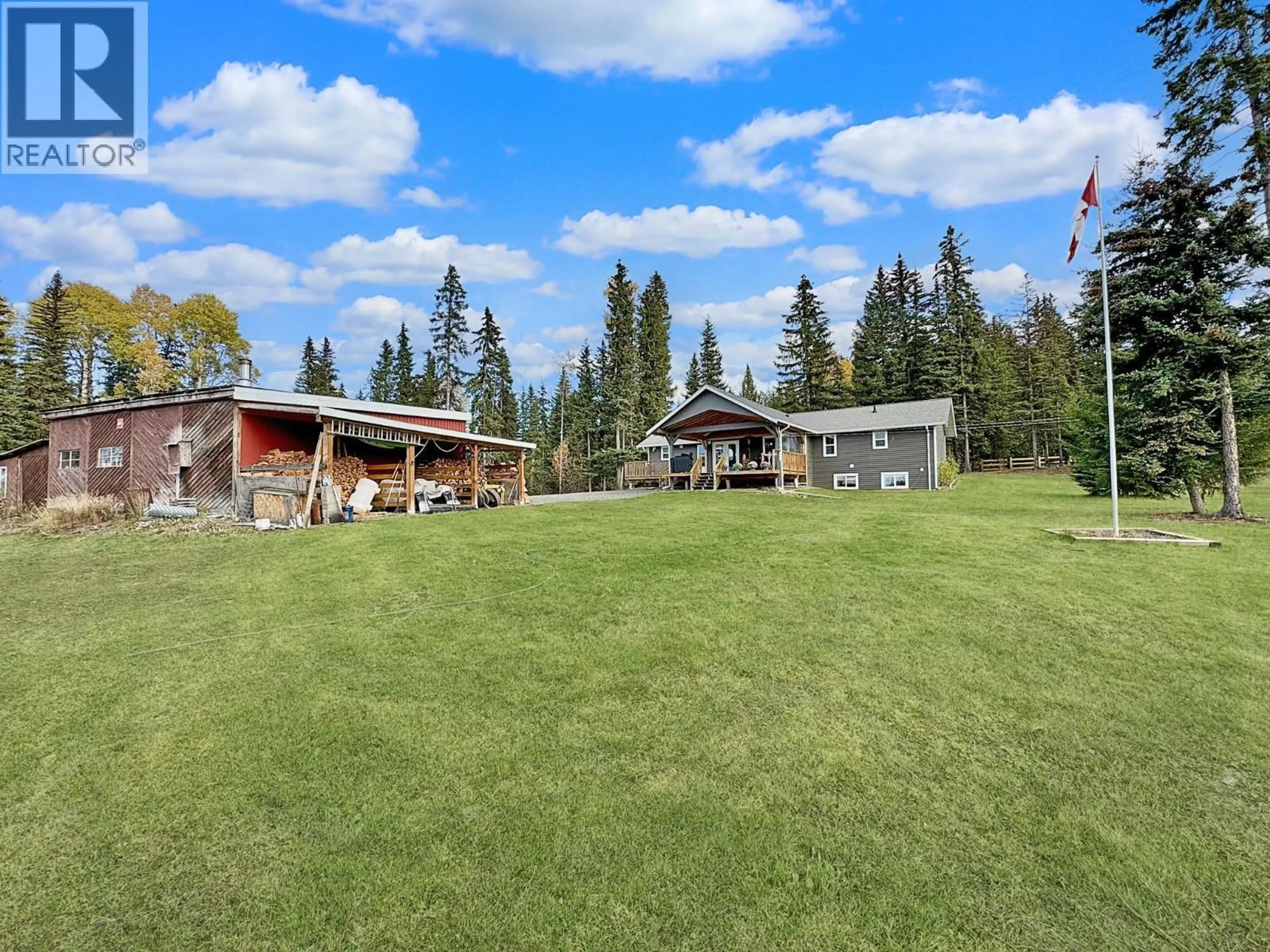 A pic from outside/outdoor area/front of a property/back of a property/a pic from drone, mountain view for 6284 MACABAR ROAD, Deka Lake / Sulphurous / Hathaway Lakes British Columbia V0K1X3