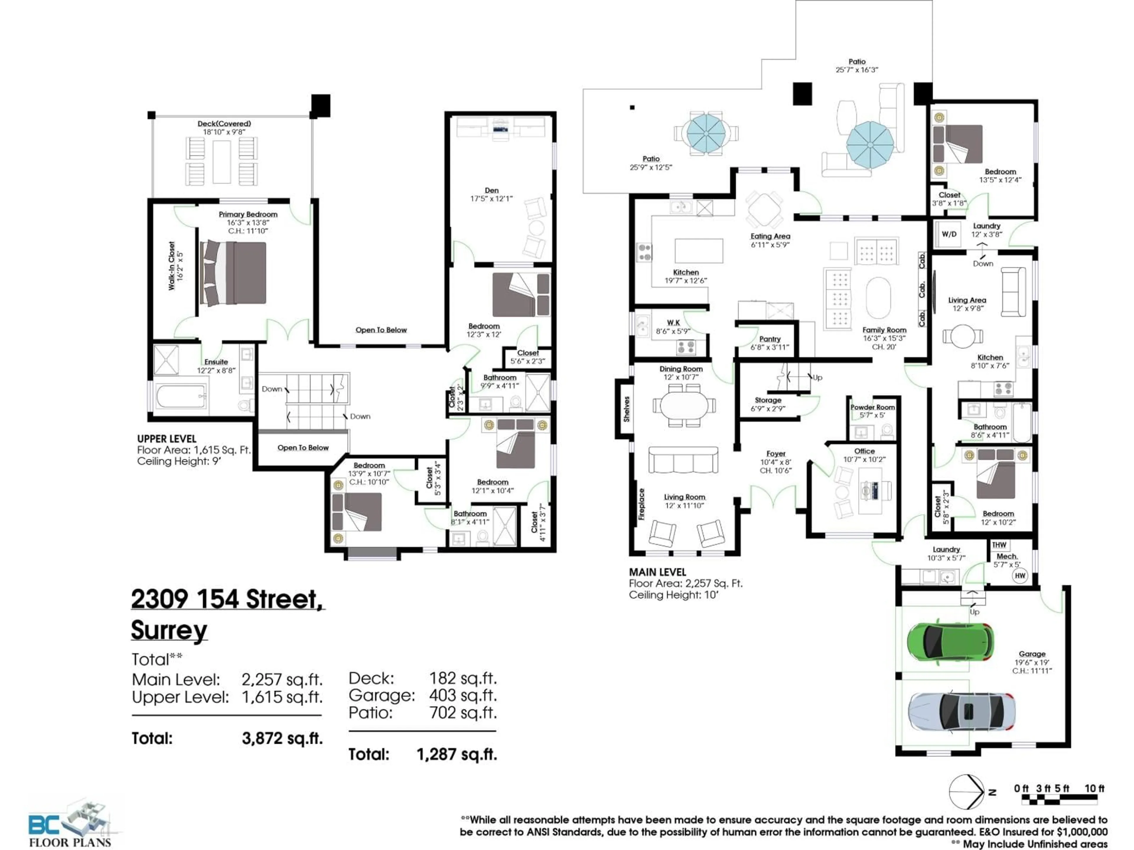 Floor plan for 2309 154, Surrey British Columbia V4A4S6
