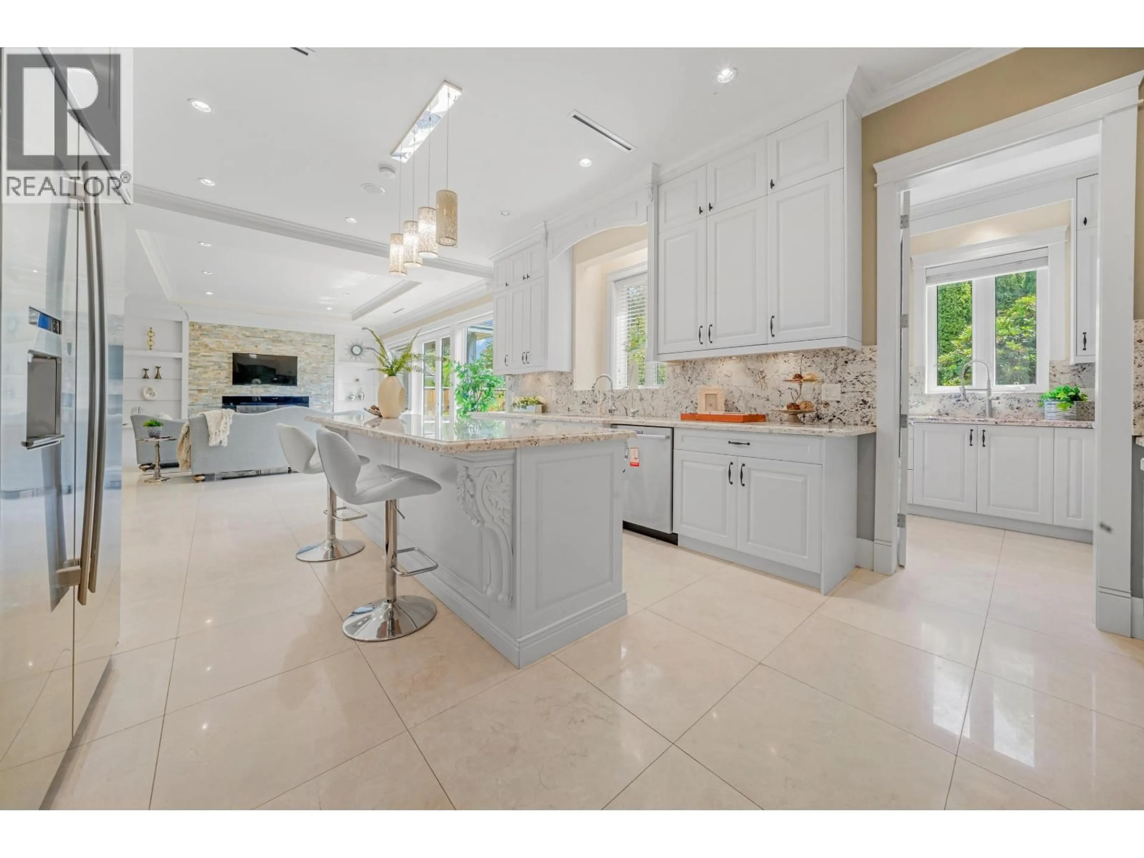 Open concept kitchen, ceramic/tile floor for 7740 GOLDSTREAM DRIVE, Richmond British Columbia V7A1S7