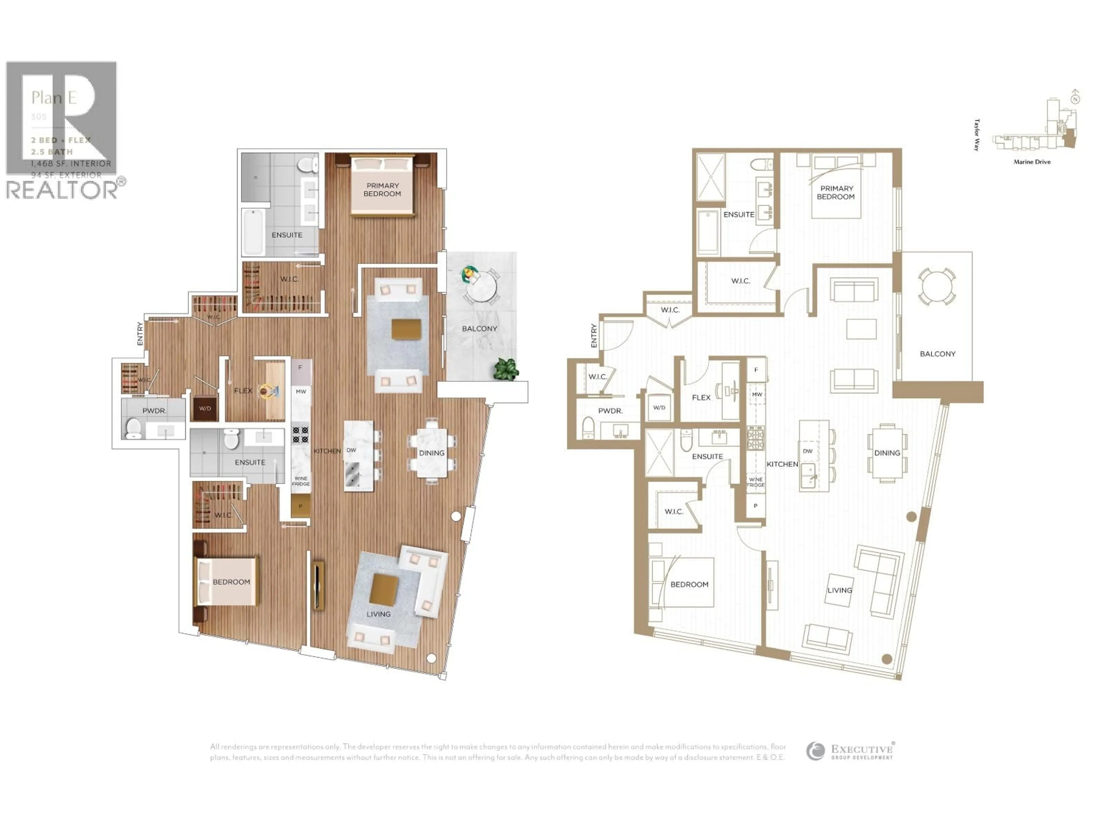 Floor plan for 305 - 423 6TH STREET, West Vancouver British Columbia V7T0A1