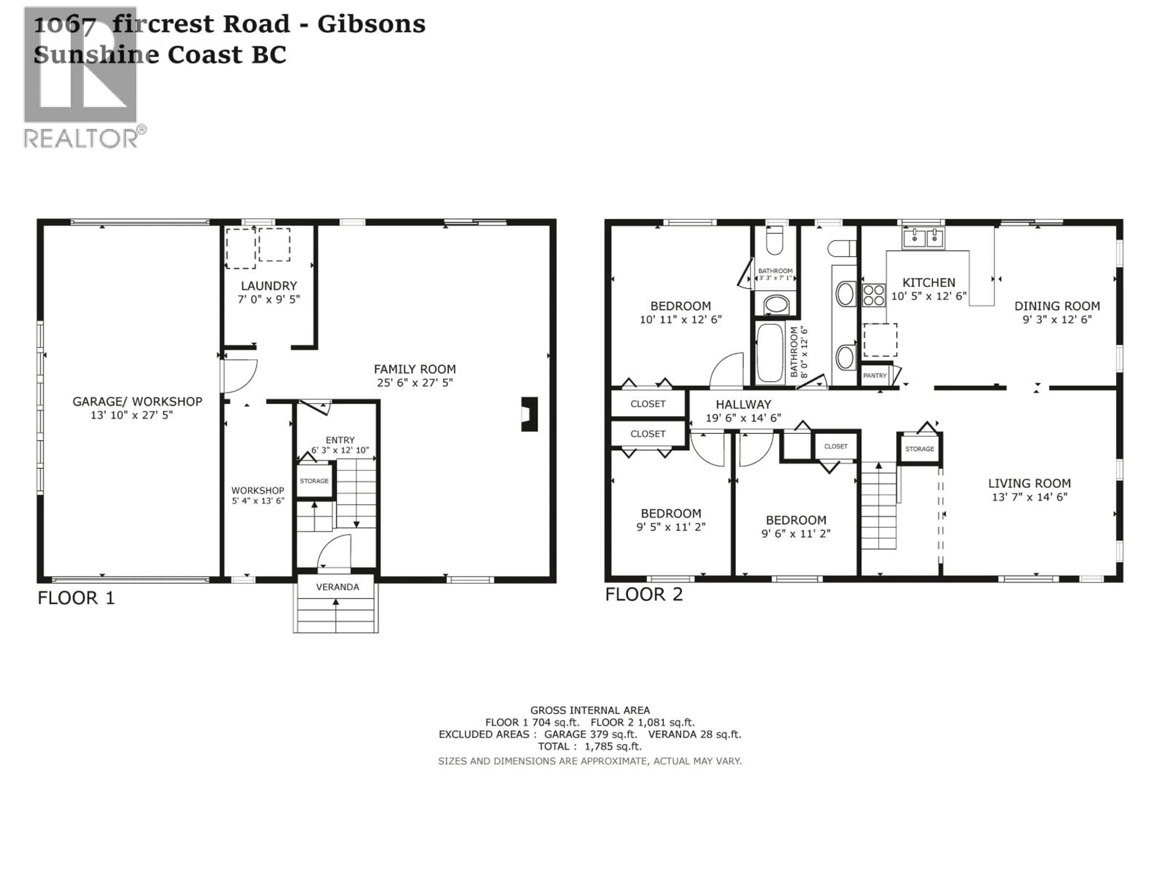 Floor plan for 1067 FIRCREST ROAD, Gibsons British Columbia V0N1V4