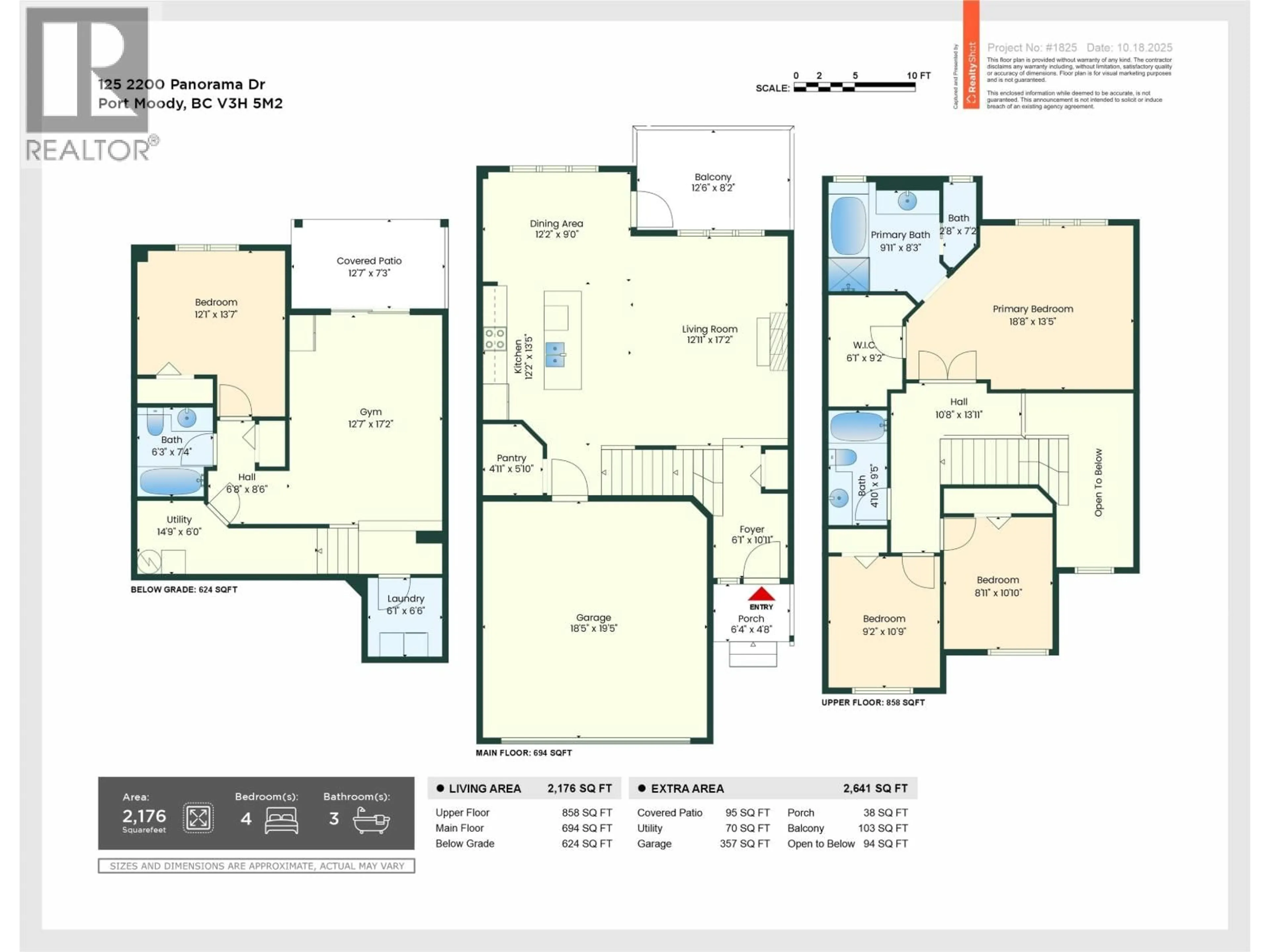Floor plan for 125 - 2200 PANORAMA DRIVE, Port Moody British Columbia V3H5M2