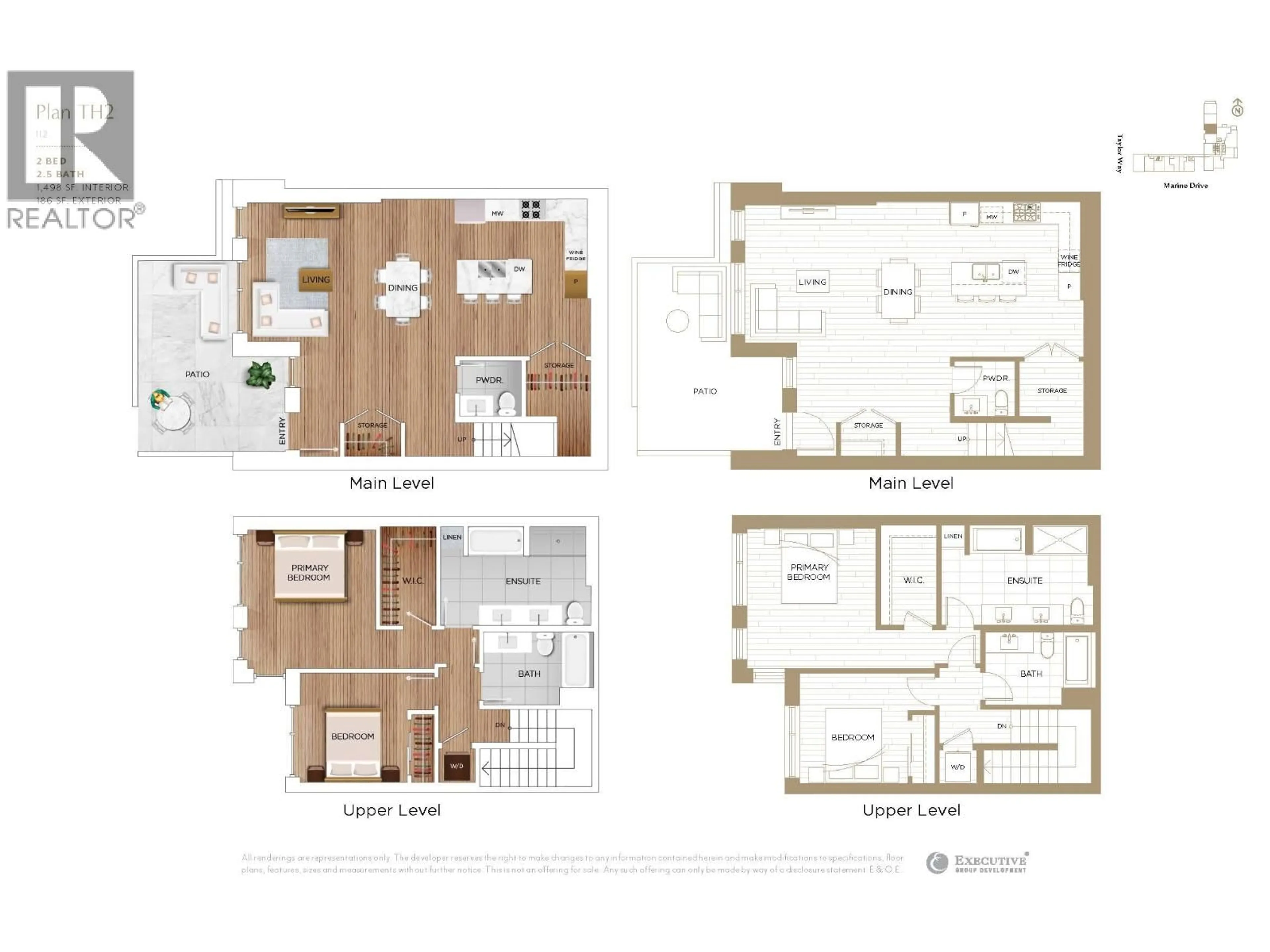 Floor plan for TH2 - 423 6TH STREET, West Vancouver British Columbia V7T0A1