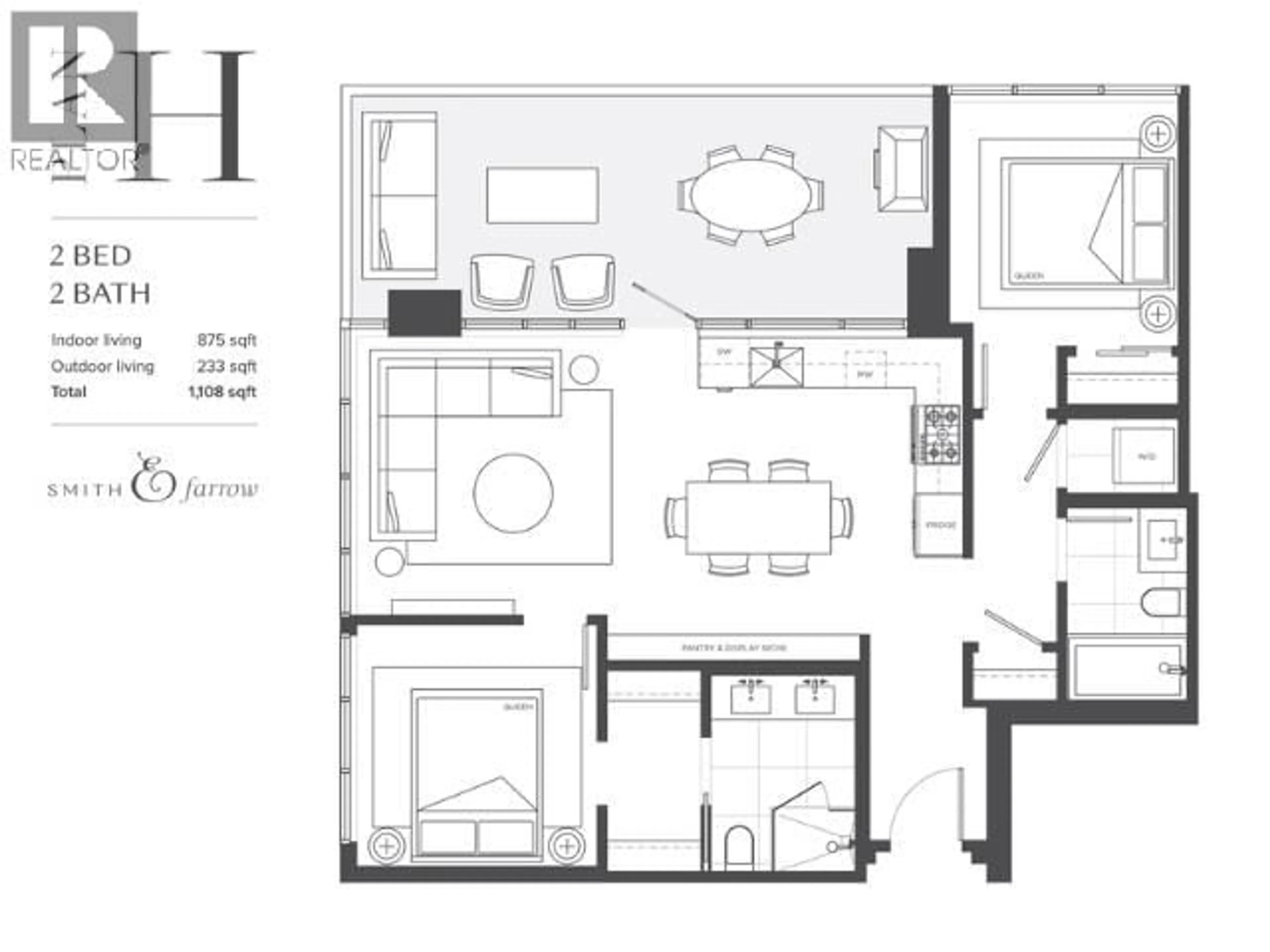 Floor plan for 2908 - 720 FARROW STREET, Coquitlam British Columbia V3J0P3