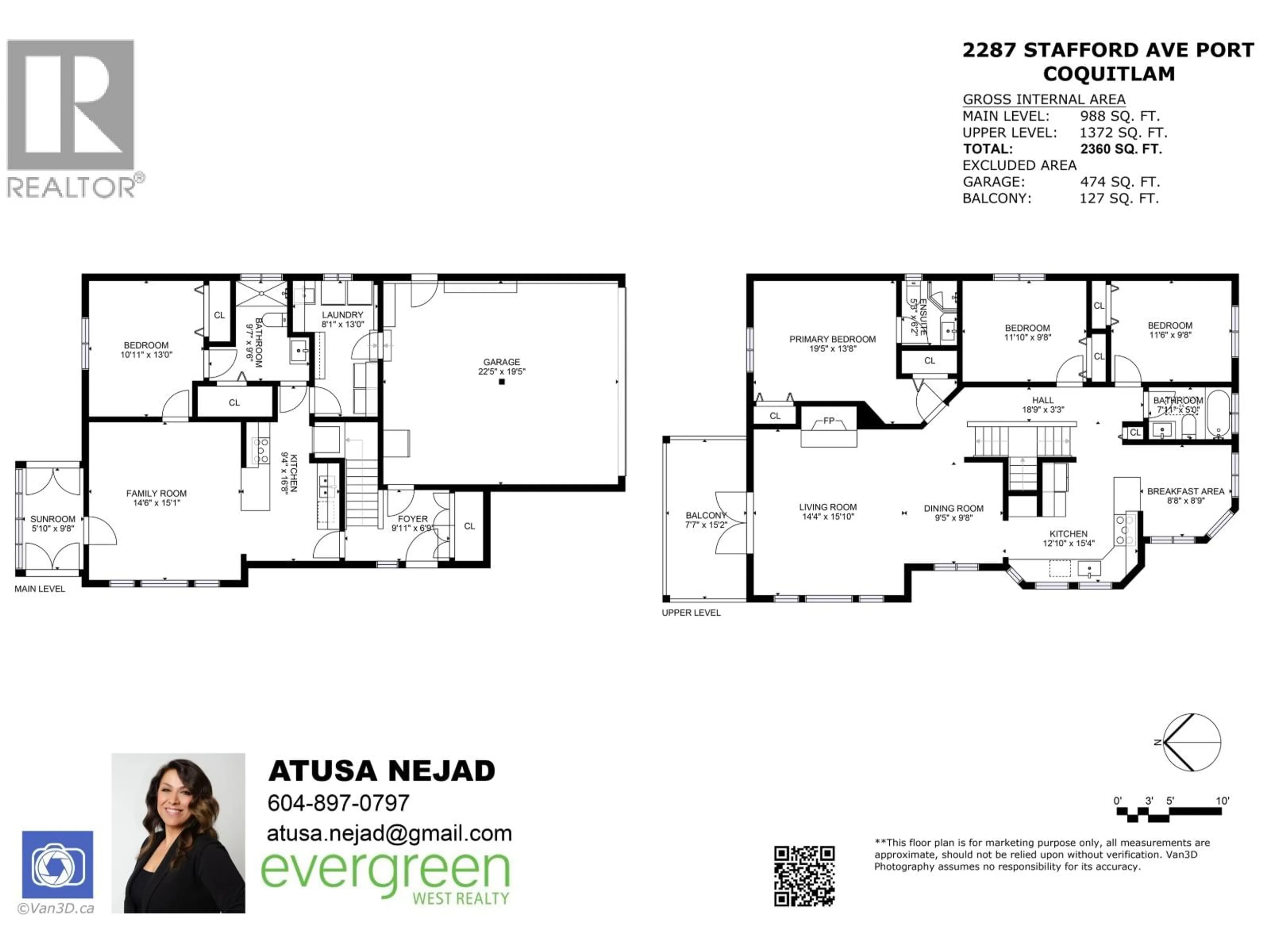 Floor plan for 2287 STAFFORD AVENUE, Port Coquitlam British Columbia V3C4X5
