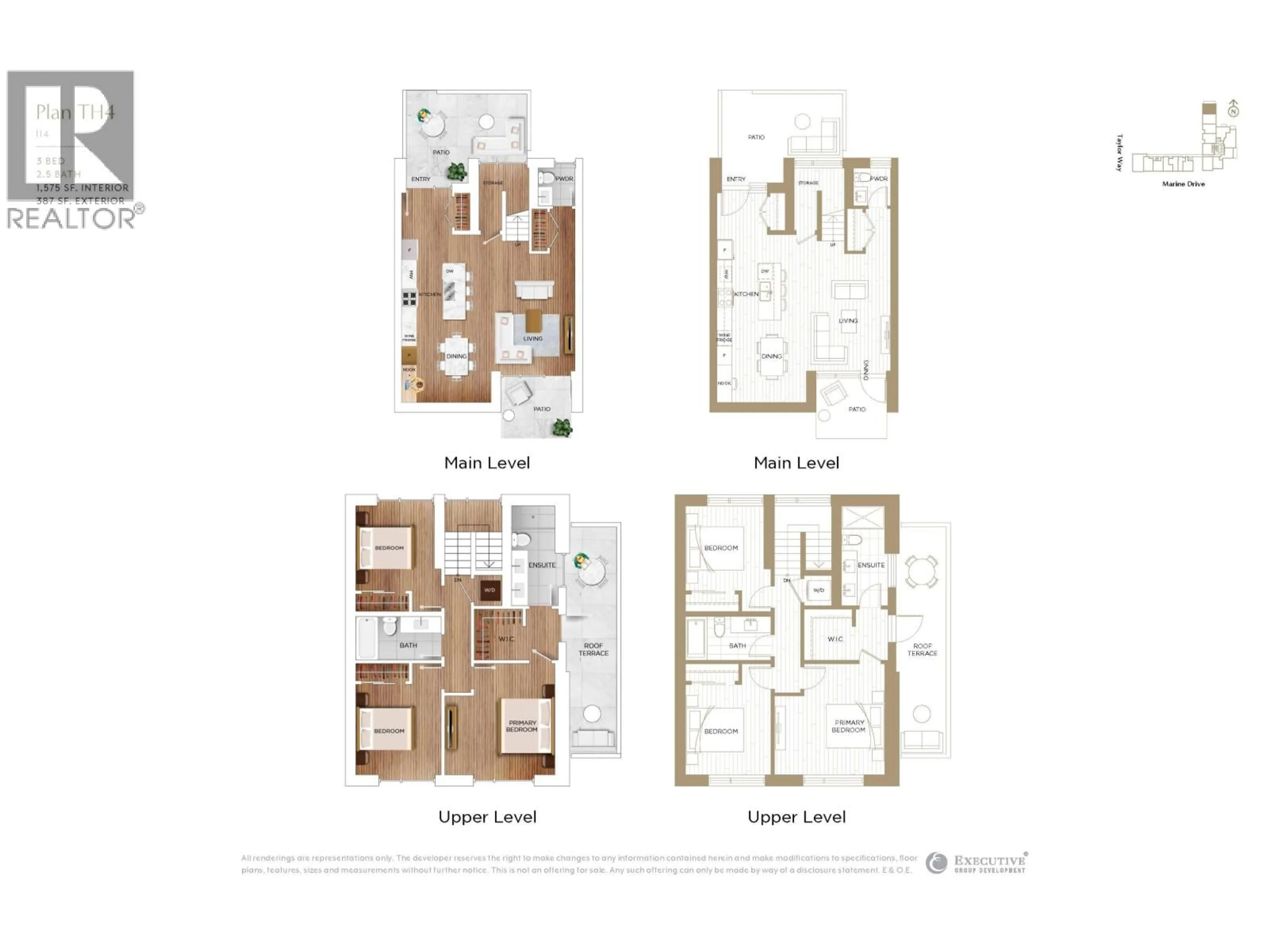 Floor plan for TH4 - 423 6TH STREET, West Vancouver British Columbia V7T0A1