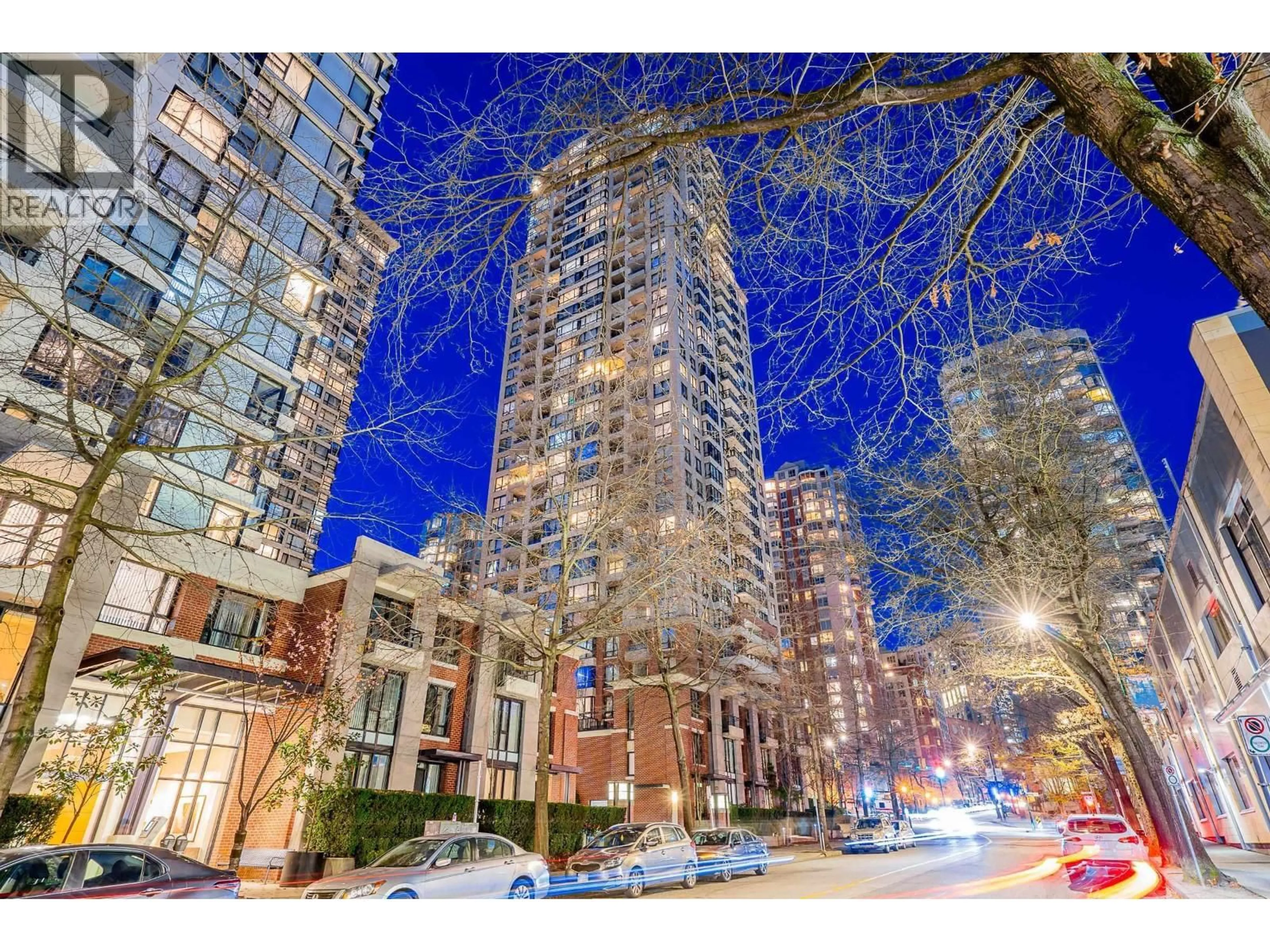 Patio, city buildings view from balcony for 308 SMITHE STREET, Vancouver British Columbia V6B1S3