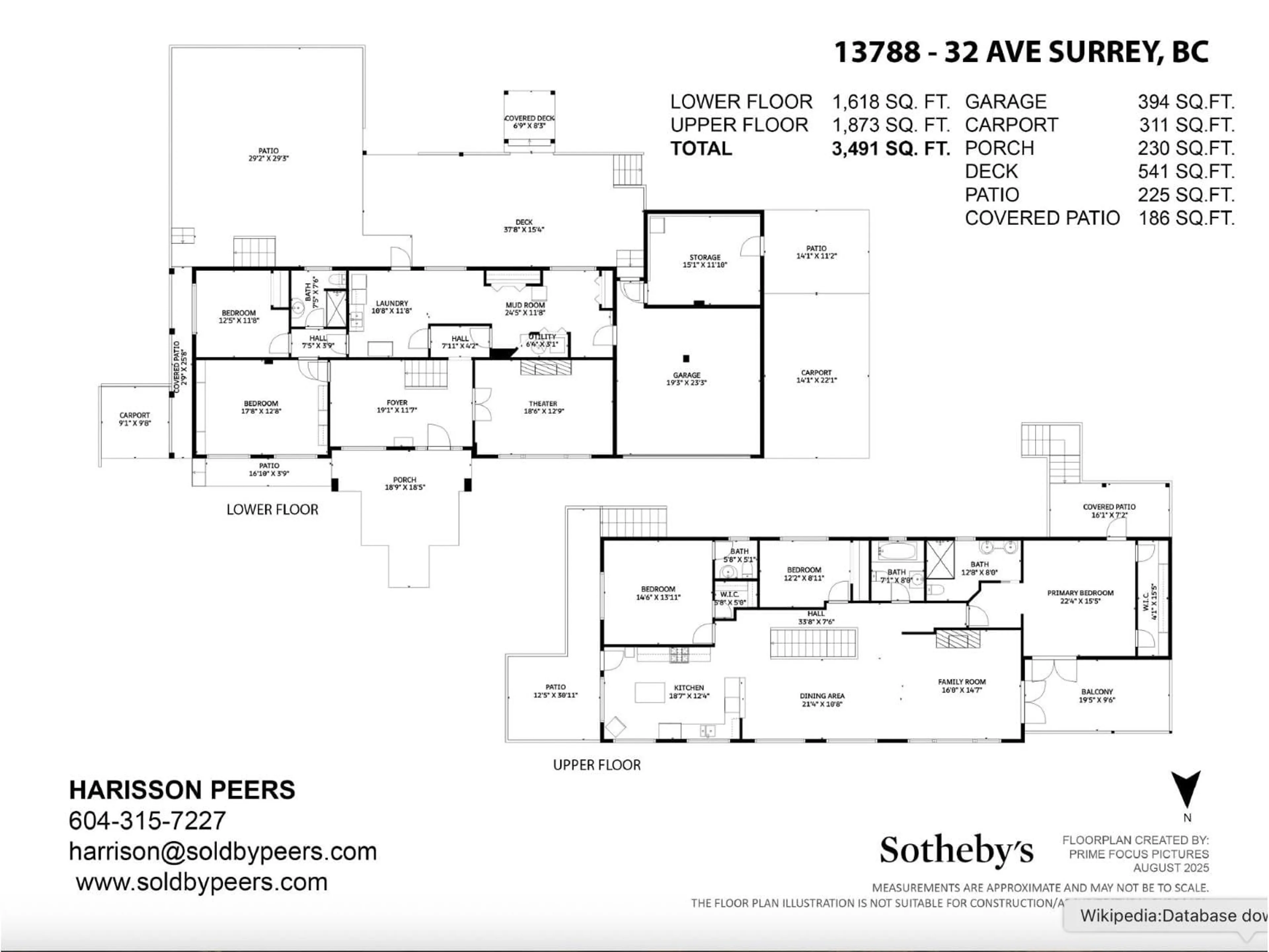 Floor plan for 13788 32, Surrey British Columbia V4P2B8