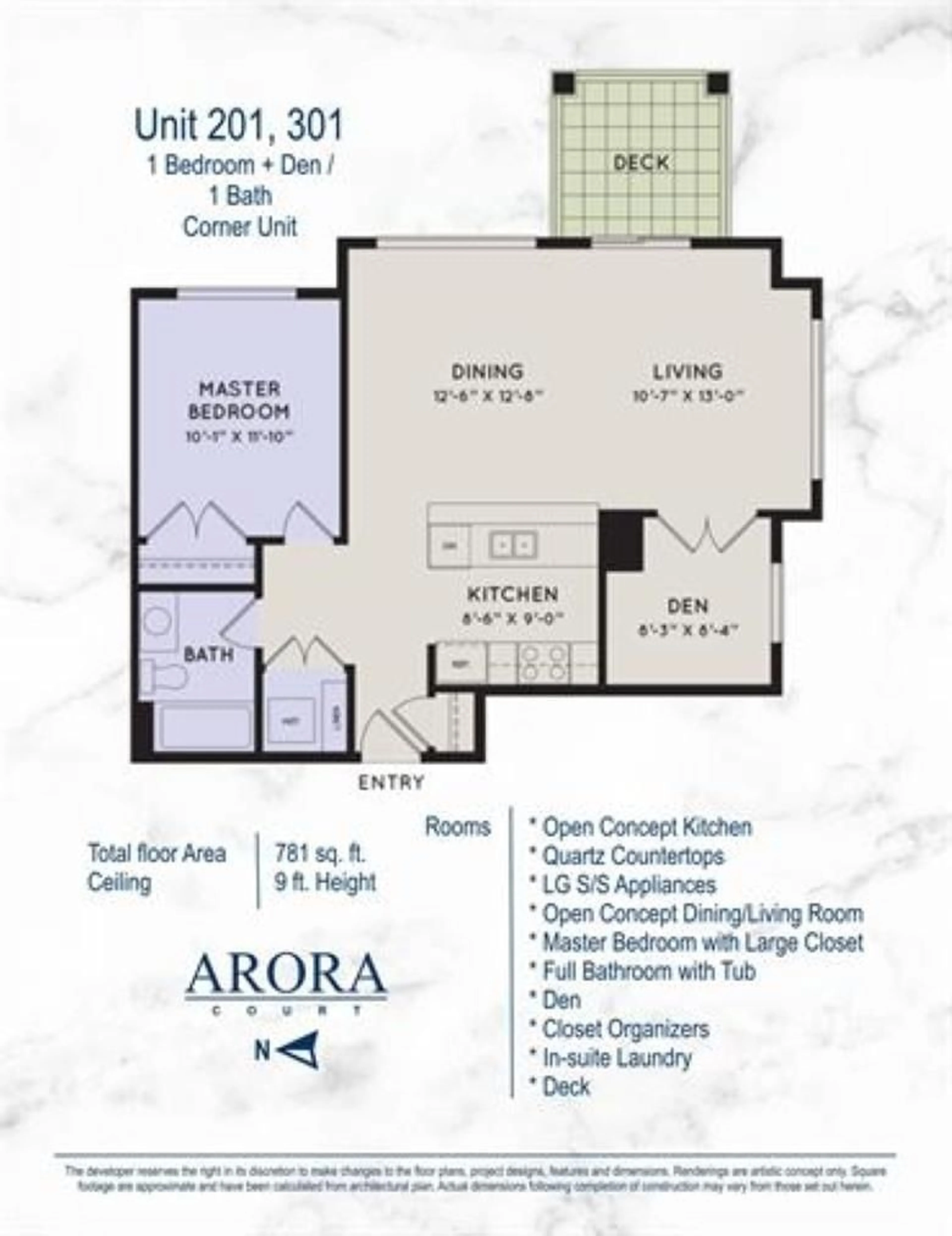 Floor plan for 201 - 20081 68, Langley British Columbia V2Y1P5