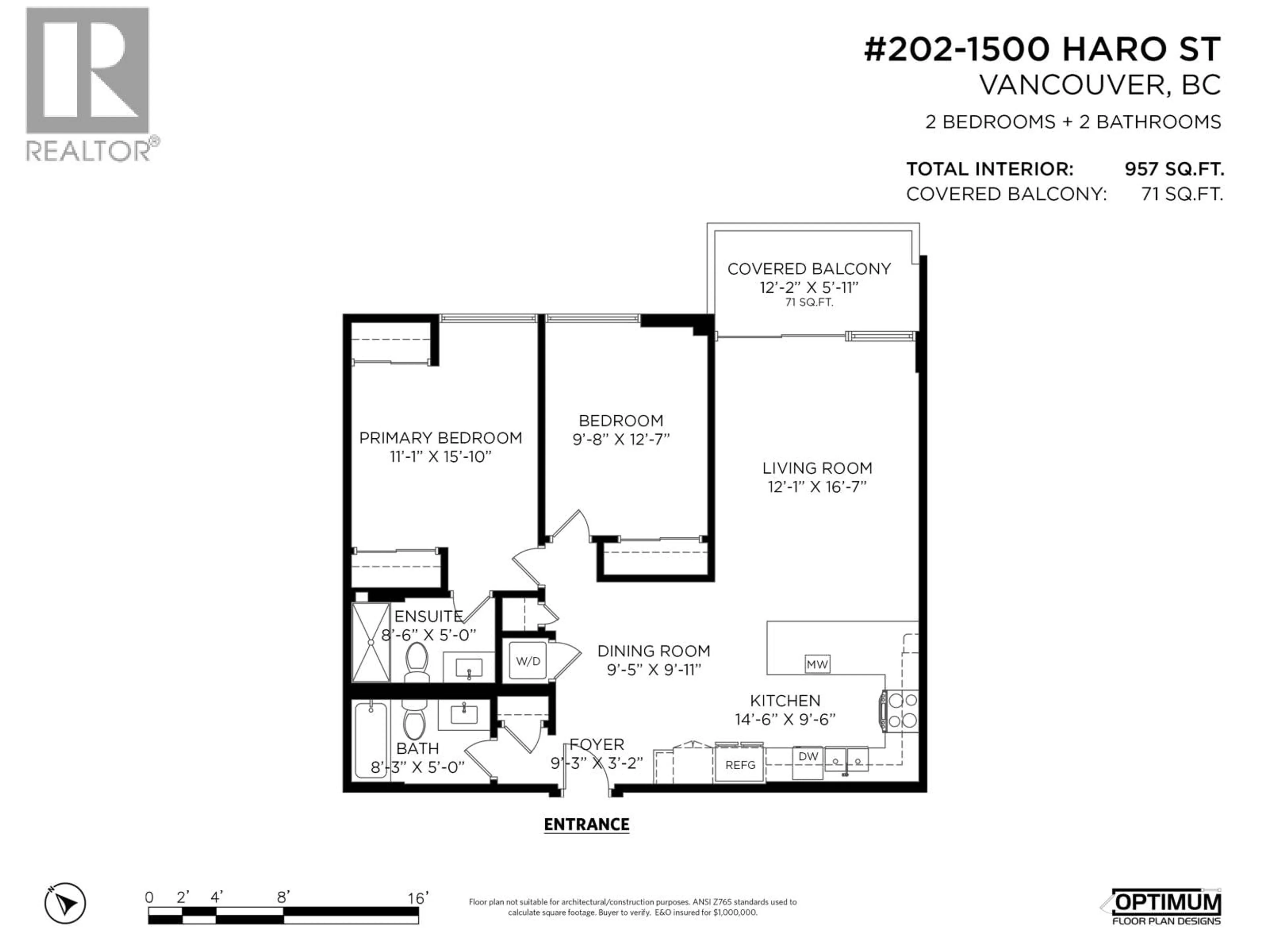 Floor plan for 202 - 1500 HARO STREET, Vancouver British Columbia V6G1G5