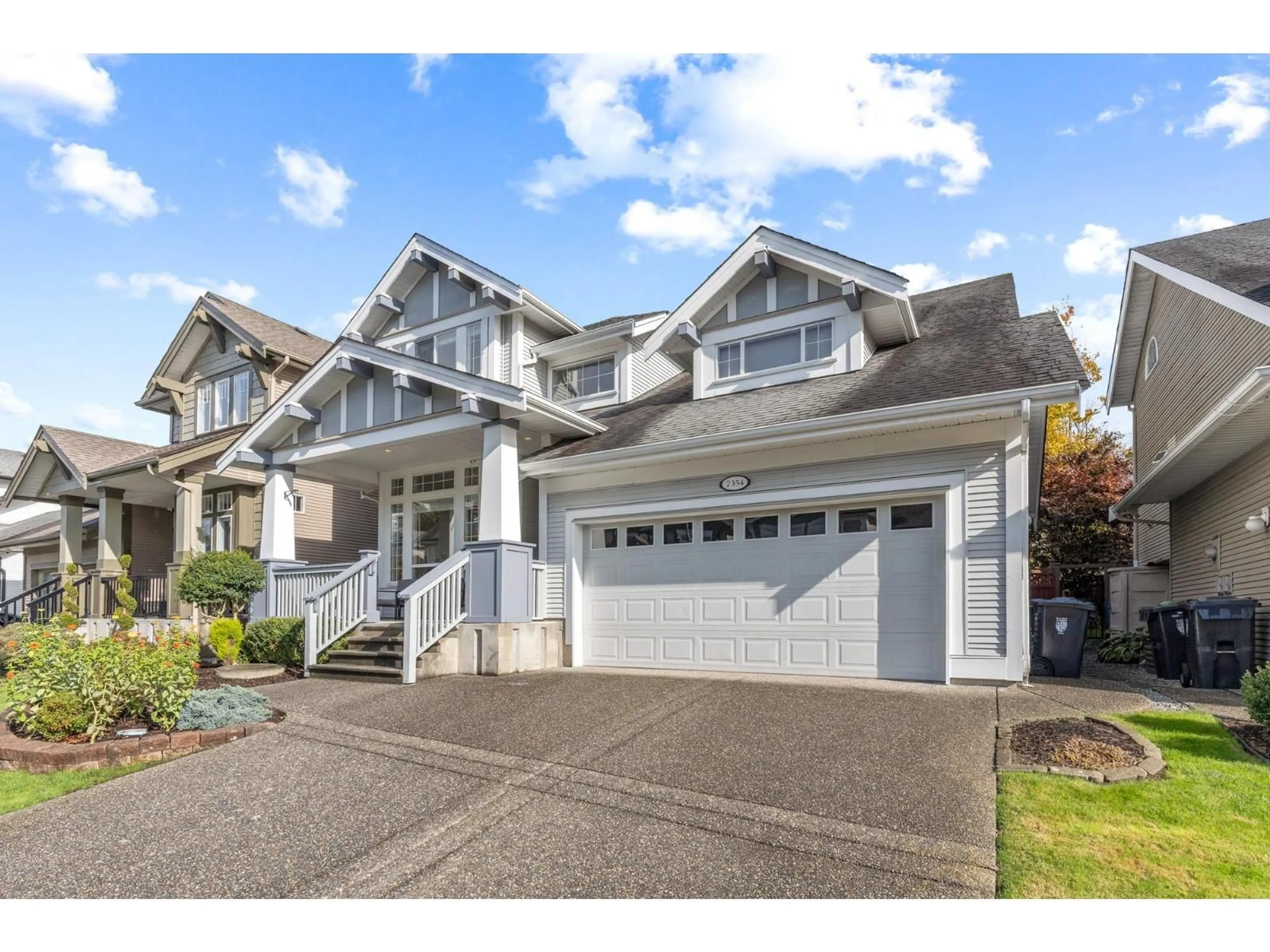 Home with vinyl exterior material, street for 7354 200B, Langley British Columbia V2Y3G2