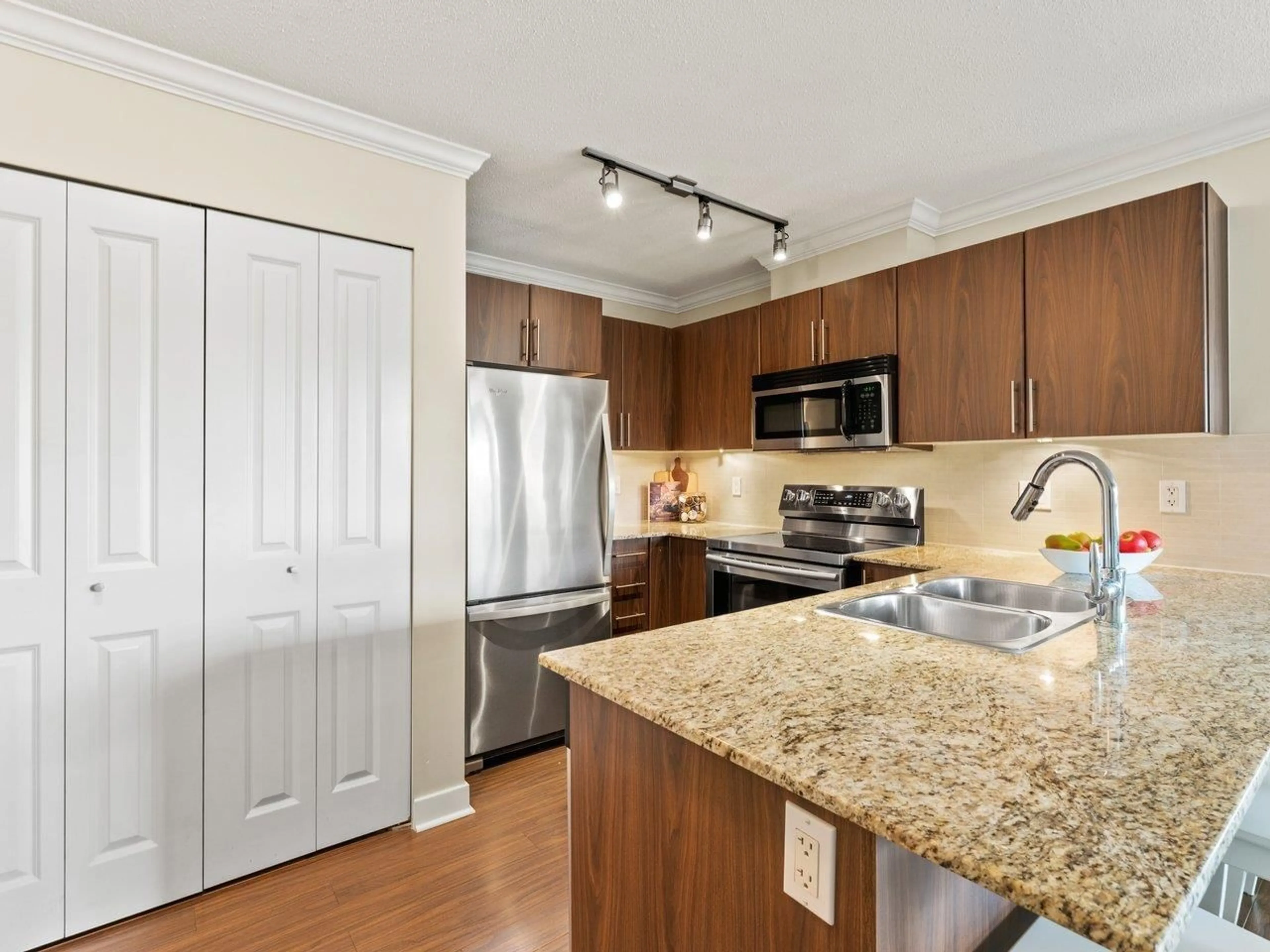 Standard kitchen, wood/laminate floor for B203 - 8929 202, Langley British Columbia V2Y3K1