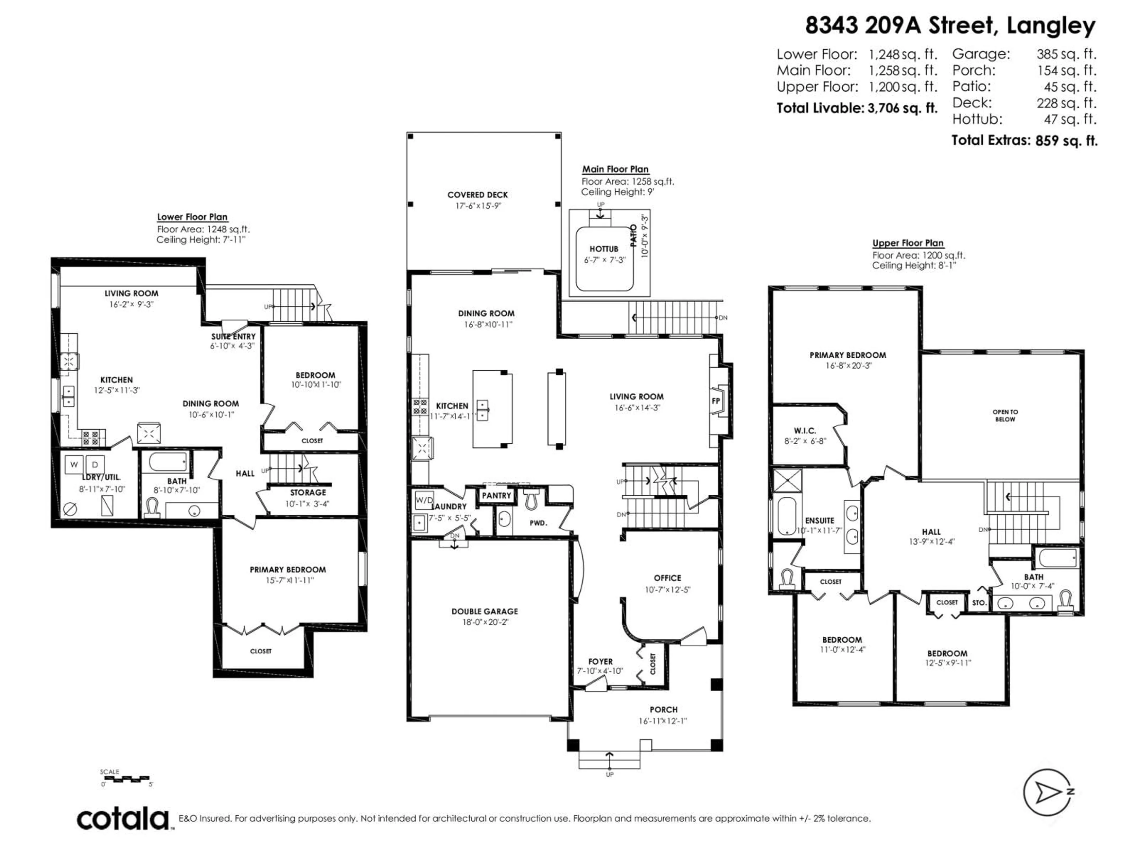 Floor plan for 8343 209A, Langley British Columbia V2Y0A5