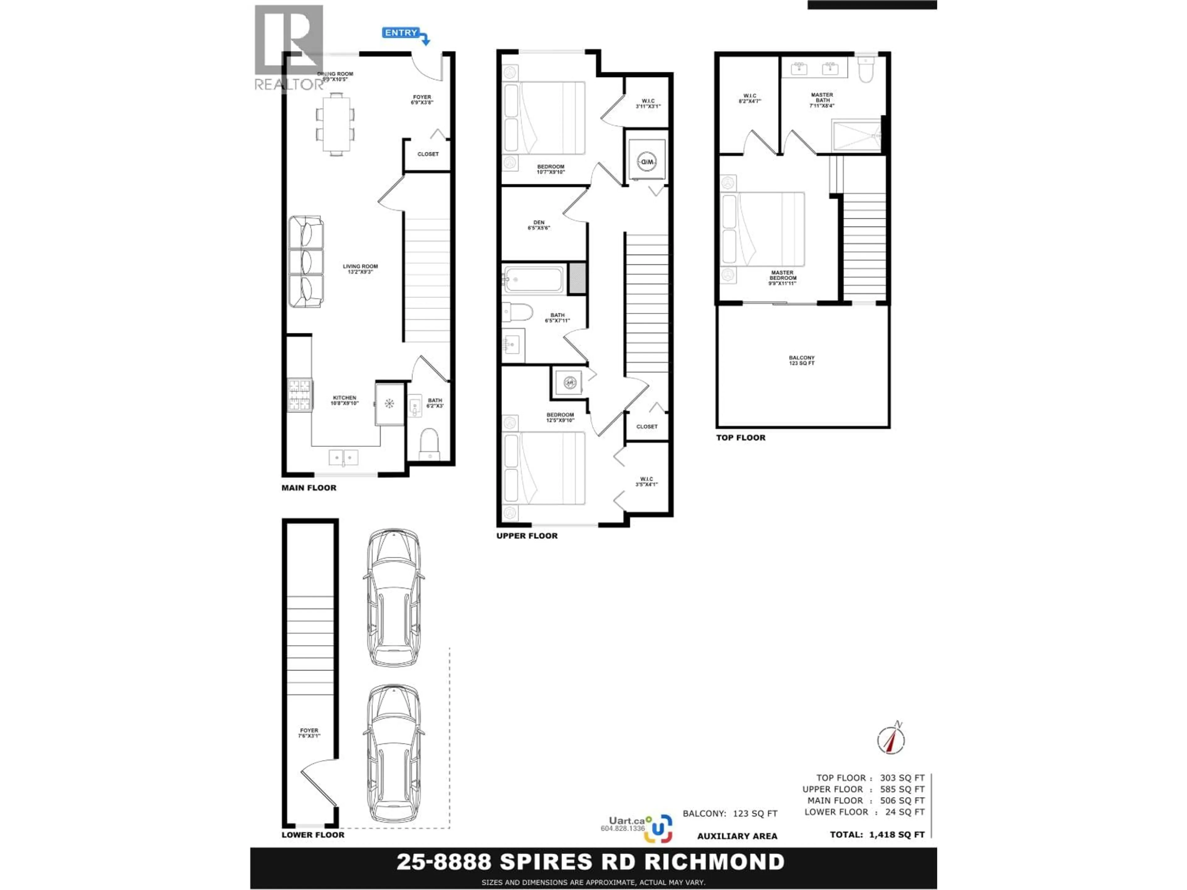 Floor plan for 25 - 8888 SPIRES ROAD, Richmond British Columbia V6Y0L9