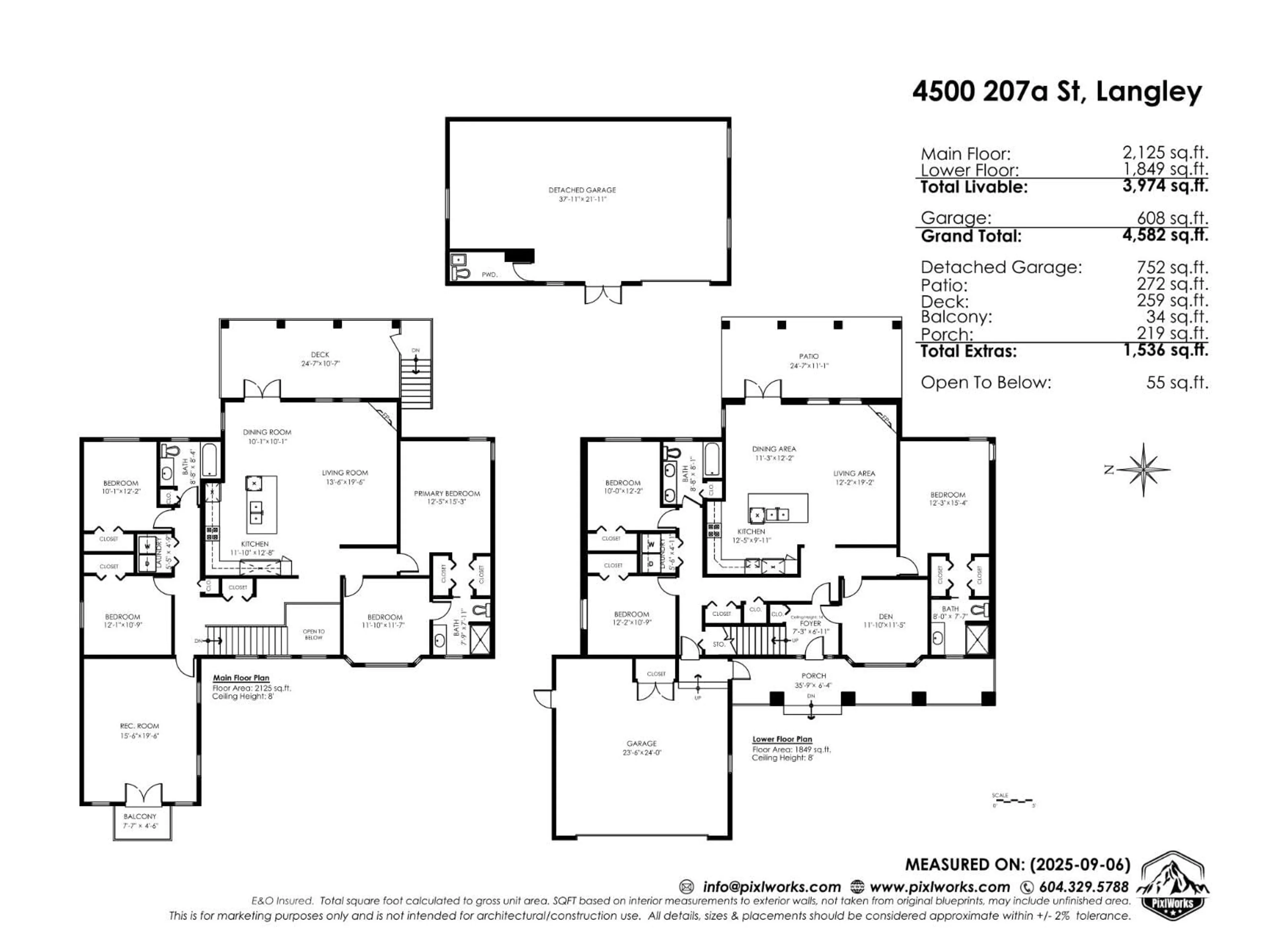 Floor plan for 4500 207A, Langley British Columbia V3A2G7