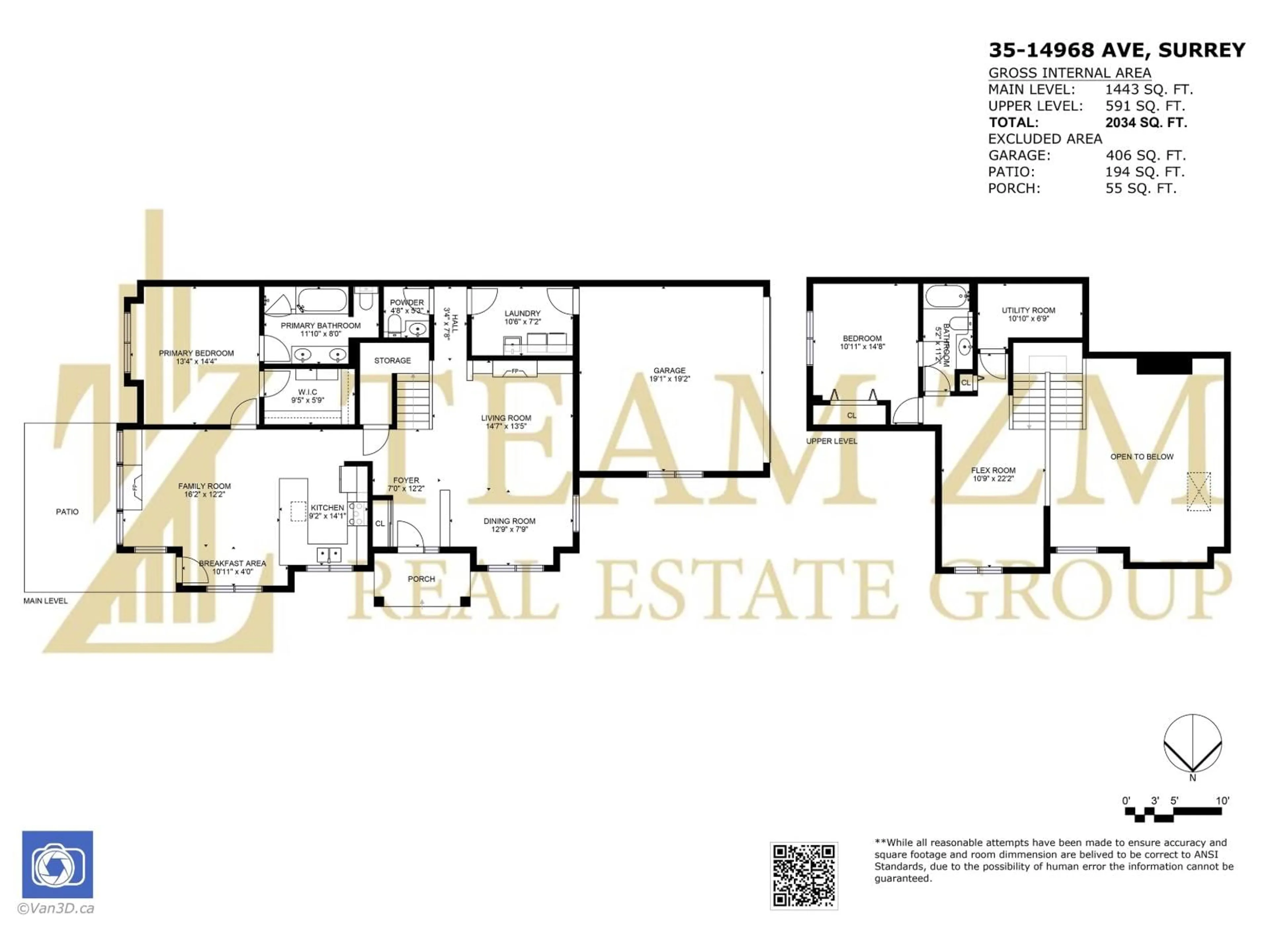 Floor plan for 35 - 14968 24, Surrey British Columbia V4A9Y5
